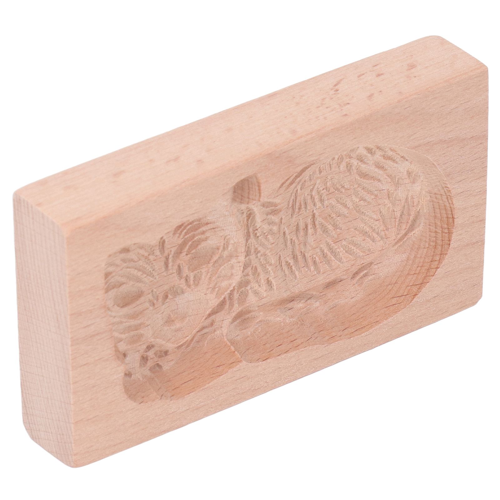 Animal Cookie Mold Lovely Vivid Wooden Biscuit Press Stamp Easy Demoulding Smoothly Cookie Mold Cat - Image 3