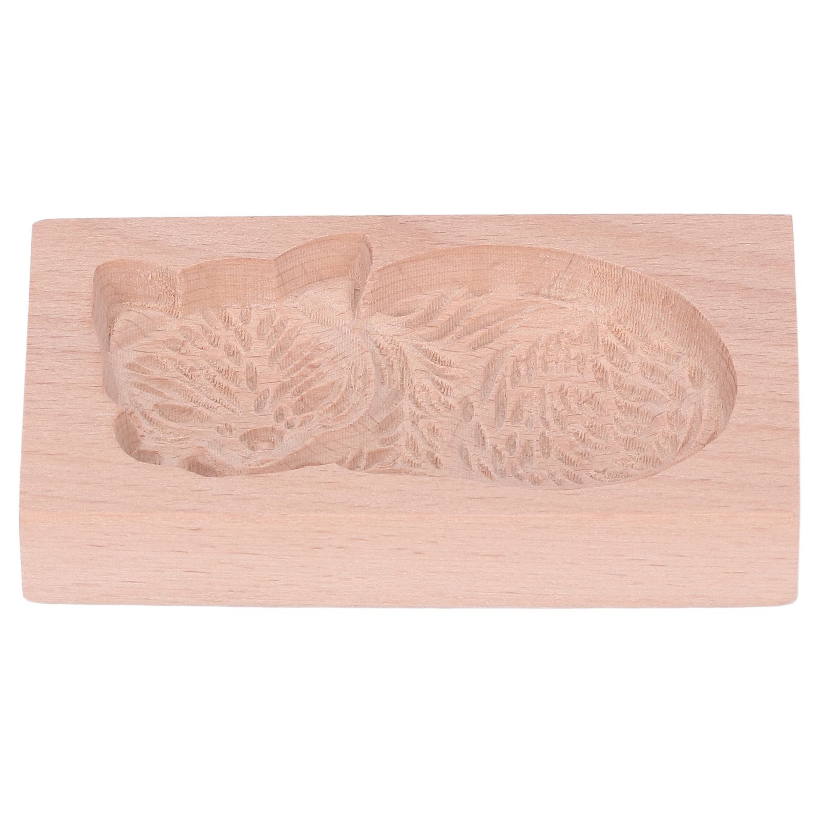 Animal Cookie Mold Lovely Vivid Wooden Biscuit Press Stamp Easy Demoulding Smoothly Cookie Mold Cat - Image 7