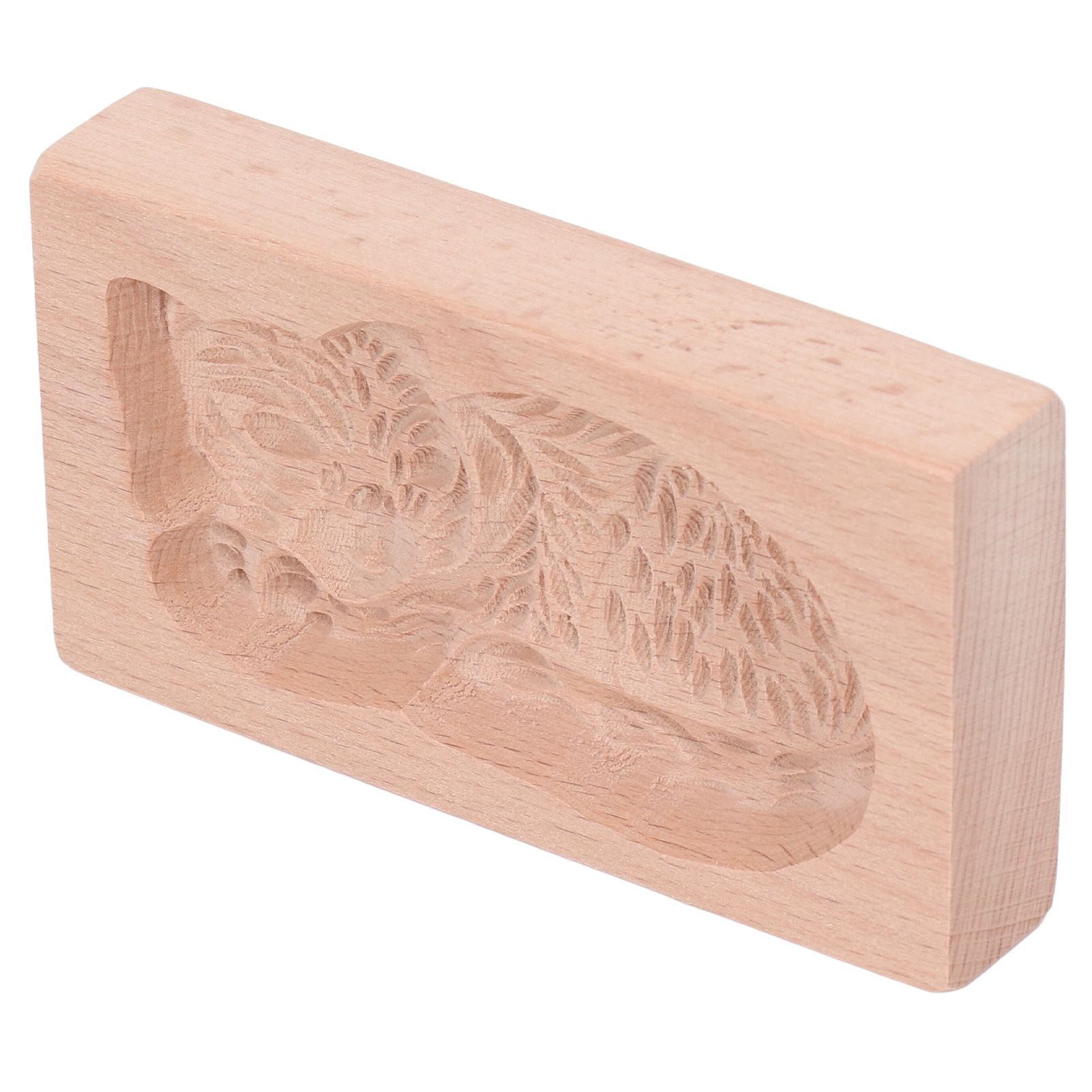 Animal Cookie Mold Lovely Vivid Wooden Biscuit Press Stamp Easy Demoulding Smoothly Cookie Mold Cat - Image 8