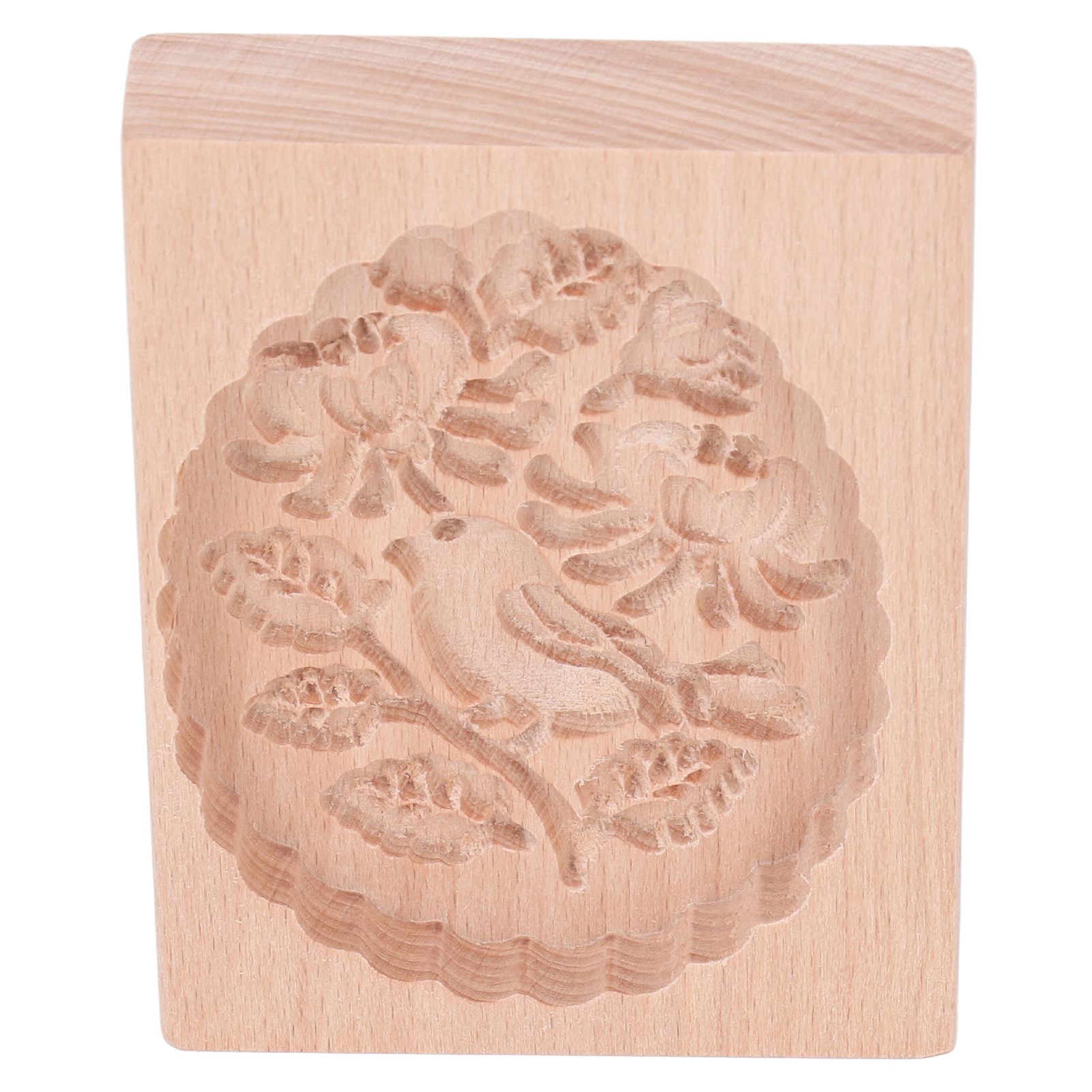 Animal Cookie Mold Lovely Vivid Wooden Biscuit Press Stamp Easy Demoulding Smoothly Cookie Mold Titmouse - Image 2