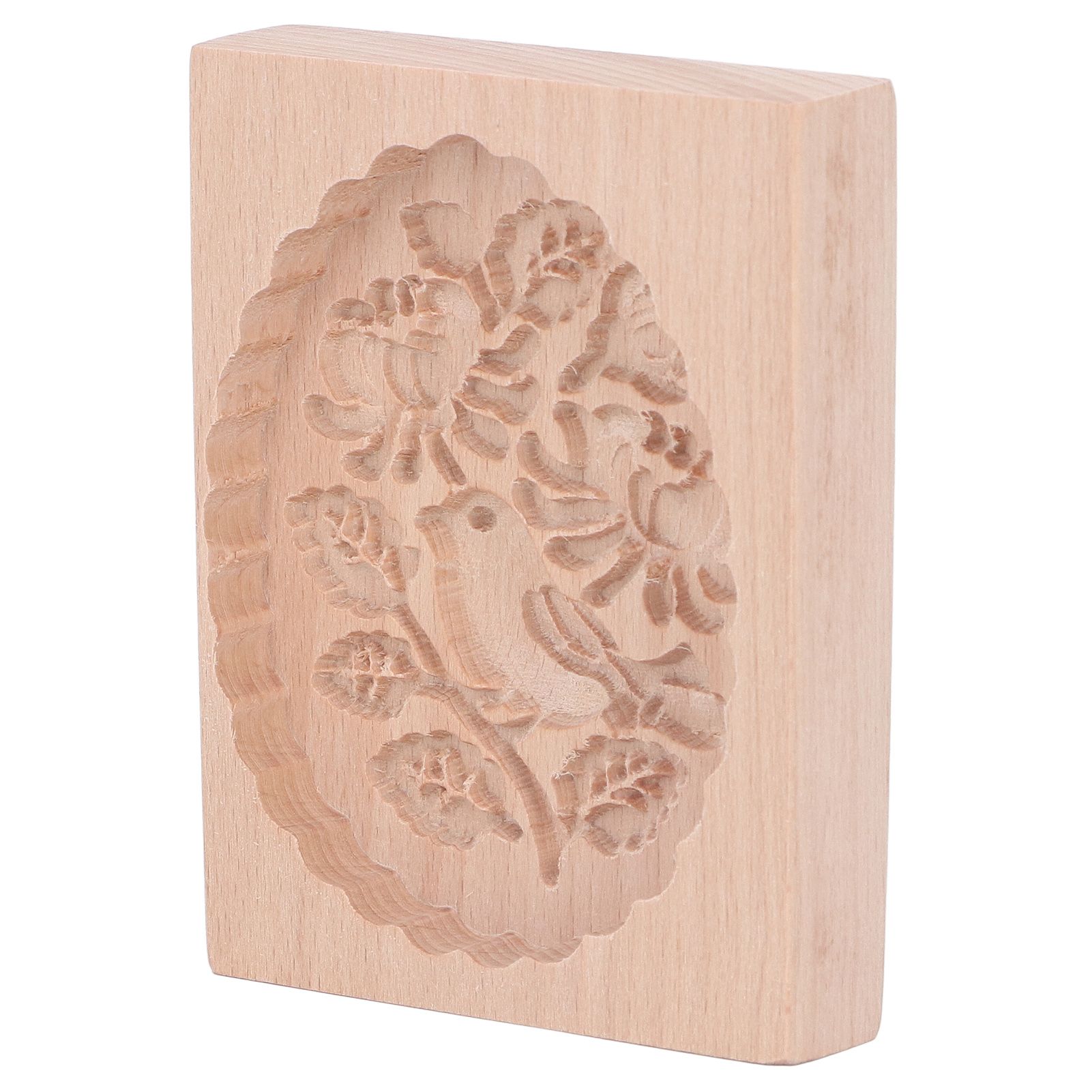 Animal Cookie Mold Lovely Vivid Wooden Biscuit Press Stamp Easy Demoulding Smoothly Cookie Mold Titmouse - Image 3