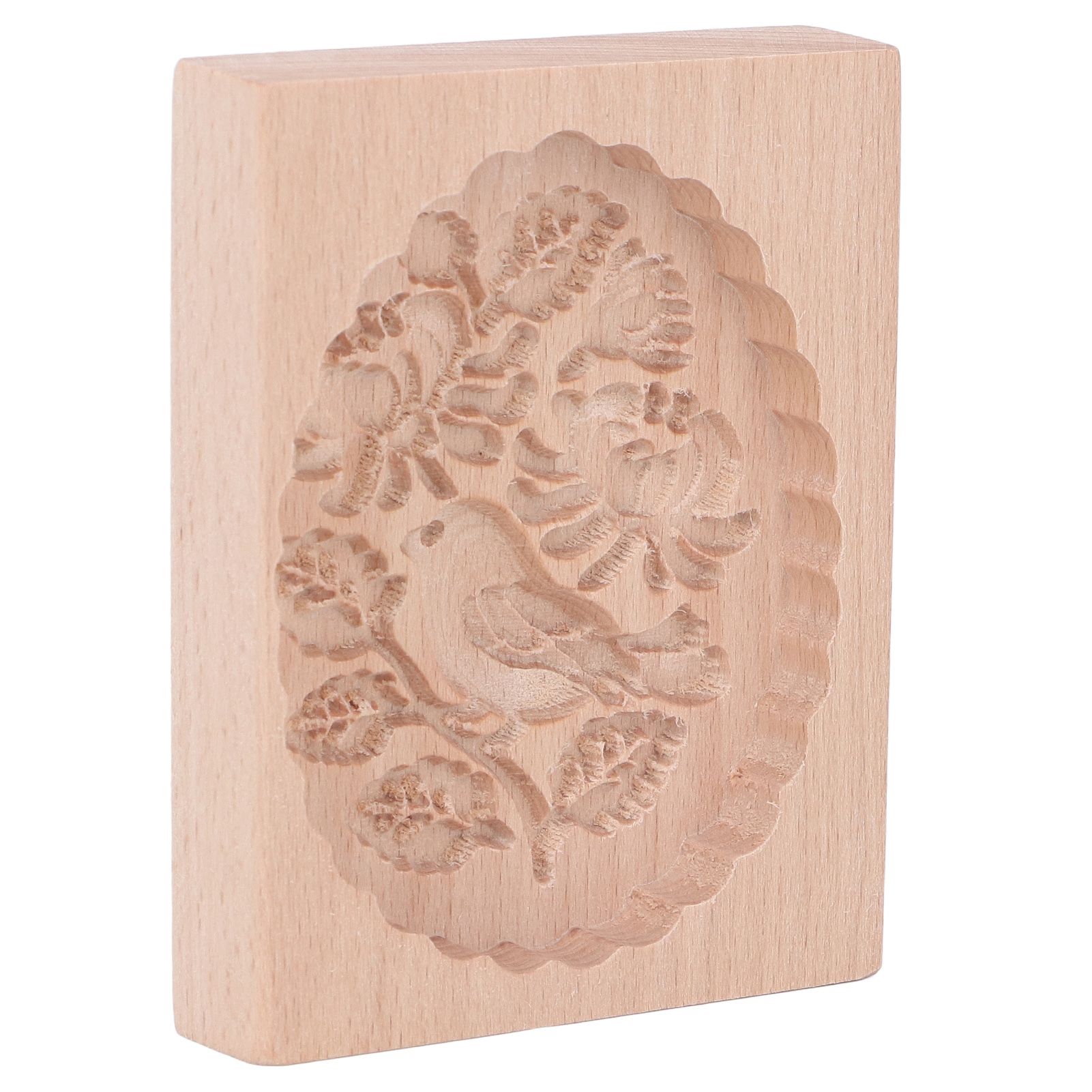 Animal Cookie Mold Lovely Vivid Wooden Biscuit Press Stamp Easy Demoulding Smoothly Cookie Mold Titmouse - Image 4
