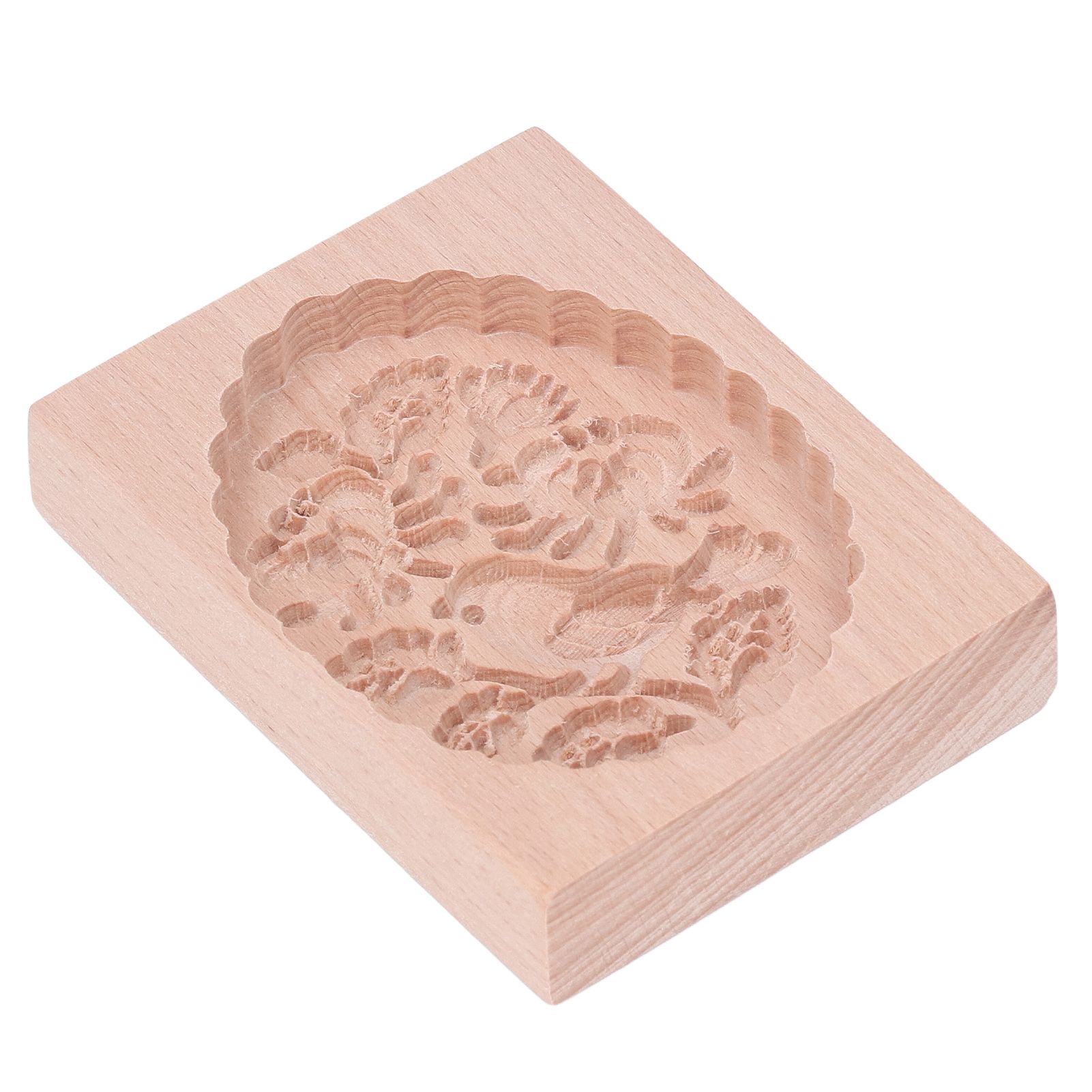 Animal Cookie Mold Lovely Vivid Wooden Biscuit Press Stamp Easy Demoulding Smoothly Cookie Mold Titmouse - Image 5