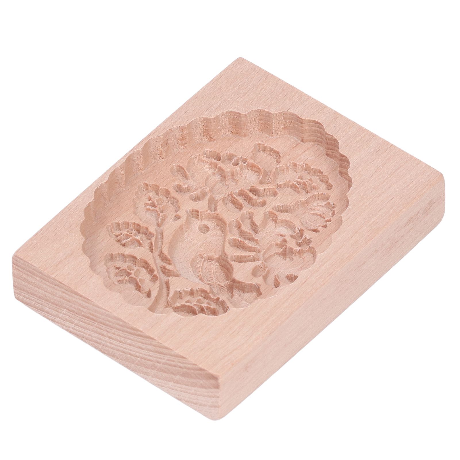 Animal Cookie Mold Lovely Vivid Wooden Biscuit Press Stamp Easy Demoulding Smoothly Cookie Mold Titmouse - Image 6