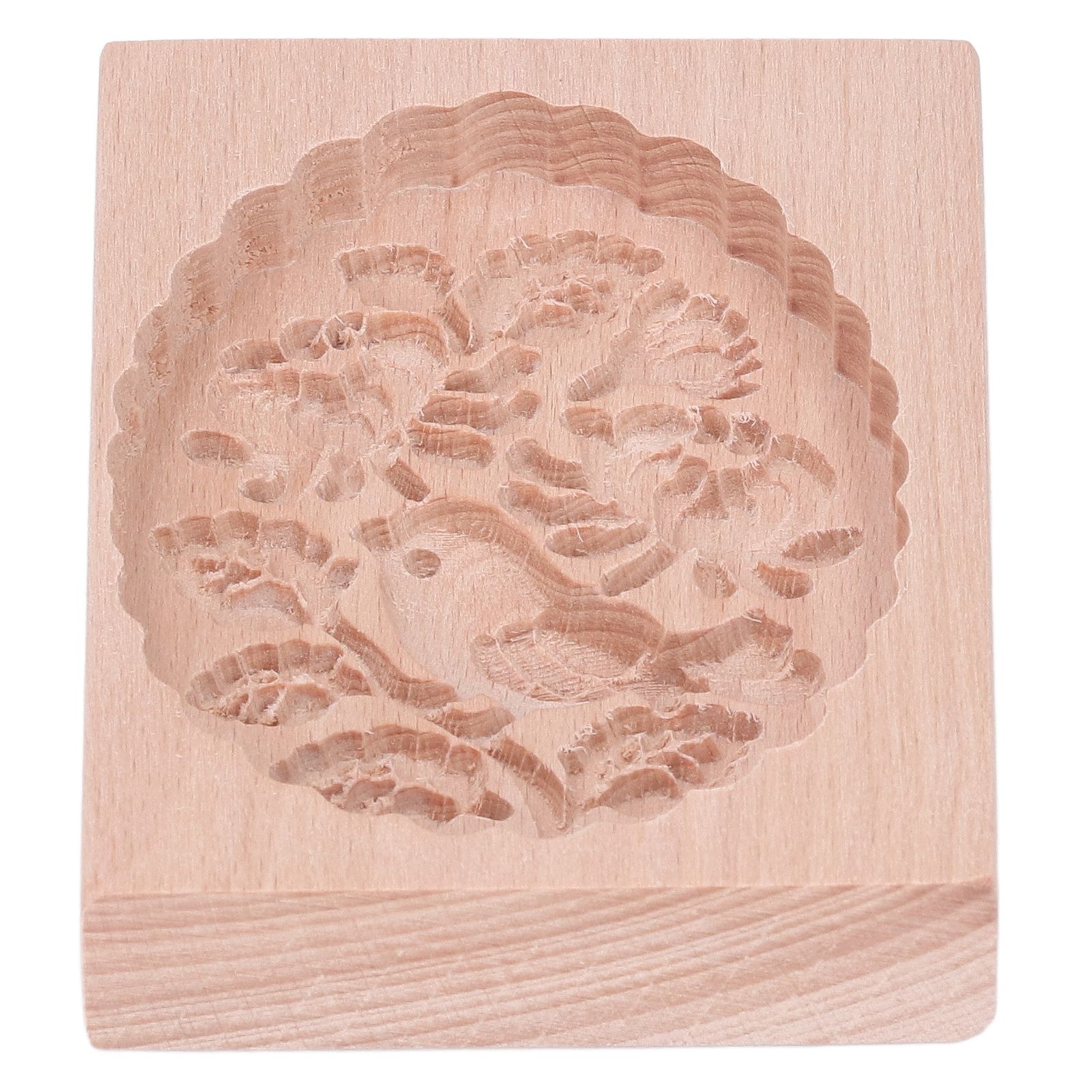 Animal Cookie Mold Lovely Vivid Wooden Biscuit Press Stamp Easy Demoulding Smoothly Cookie Mold Titmouse - Image 7