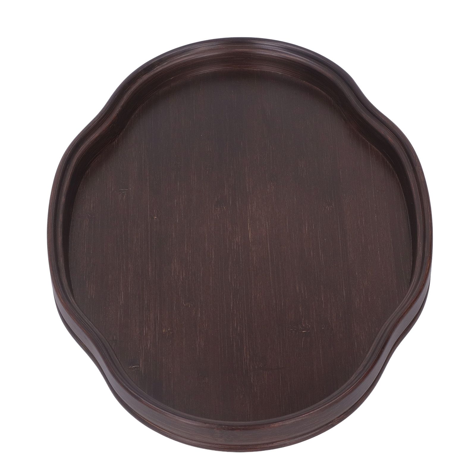 Tea Tray Walnut Color Bamboo Serving Tray Refreshments Plate for Coffee Table Kitchen Living Room - Image 3