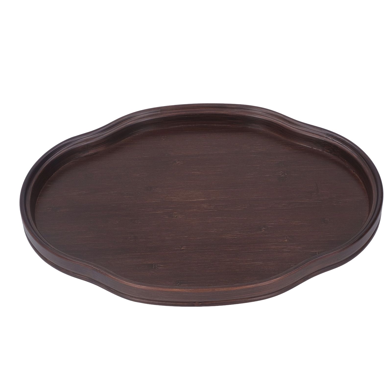Tea Tray Walnut Color Bamboo Serving Tray Refreshments Plate for Coffee Table Kitchen Living Room - Image 5