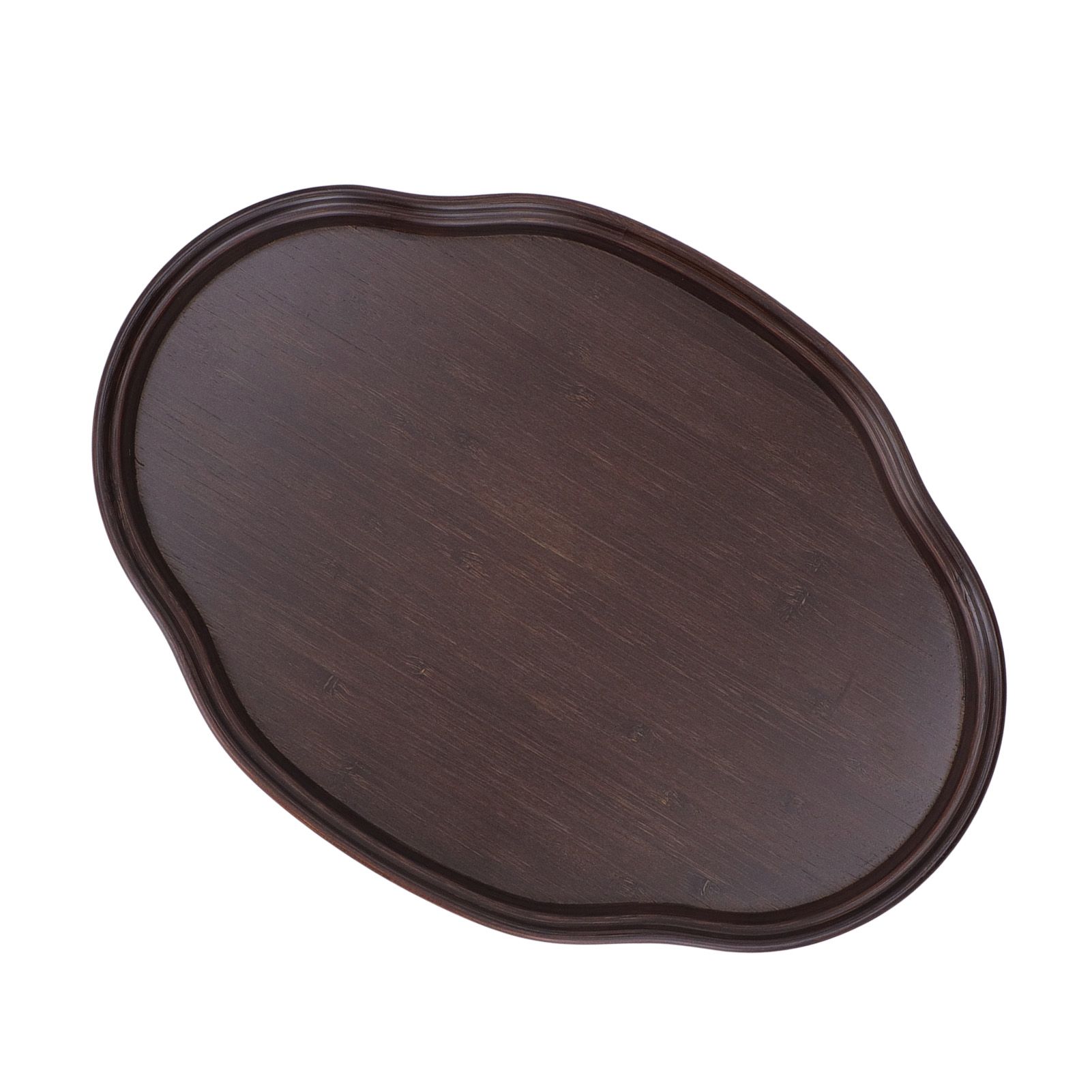 Tea Tray Walnut Color Bamboo Serving Tray Refreshments Plate for Coffee Table Kitchen Living Room - Image 8