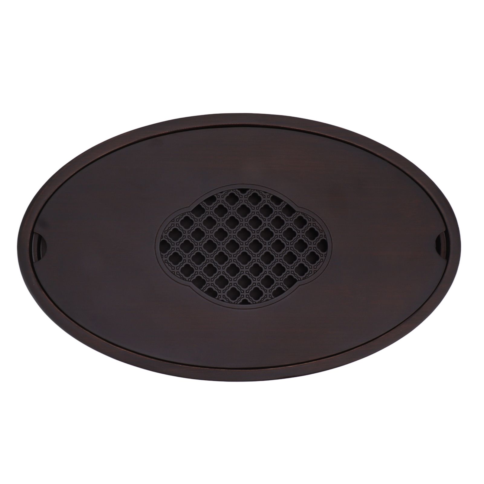 Bamboo Tea Table Tray Walnut Color Simple Elegant Chinese Style Water Storage Tea Tray with Handle S - Image 2
