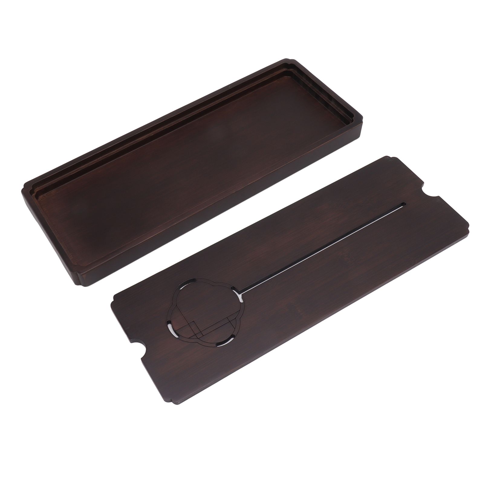 Chinese Water Storage Drainage Tea Tray Bamboo Simple Decorative Robust Household Tea Serving Tray Large Size - Image 6