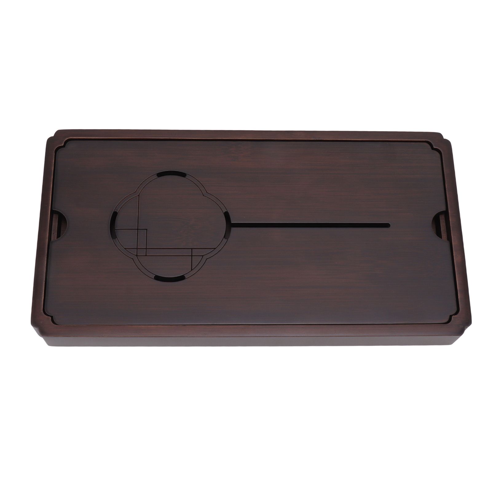 Chinese Water Storage Drainage Tea Tray Bamboo Simple Decorative Robust Household Tea Serving Tray Small Size - Image 1