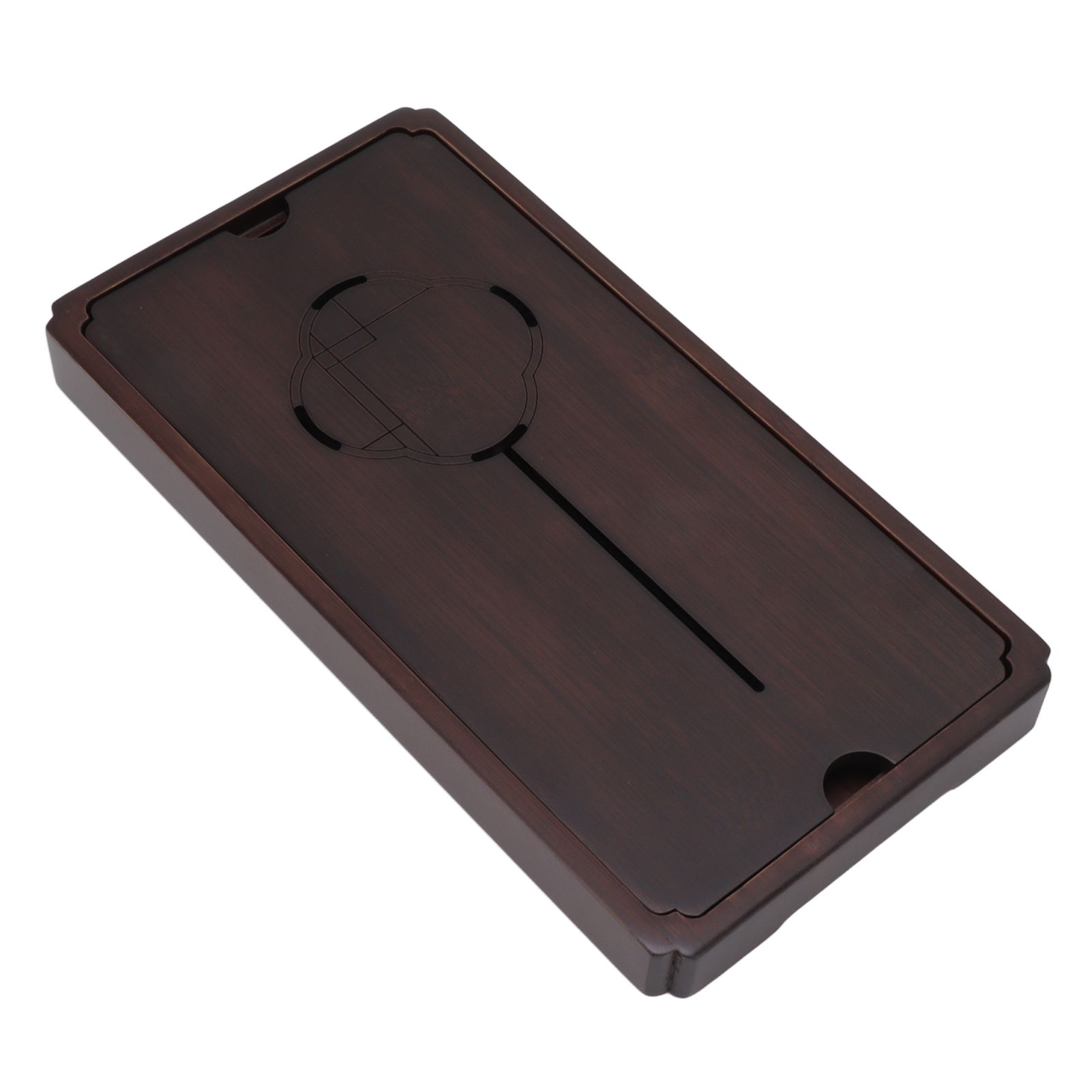 Chinese Water Storage Drainage Tea Tray Bamboo Simple Decorative Robust Household Tea Serving Tray Small Size - Image 3