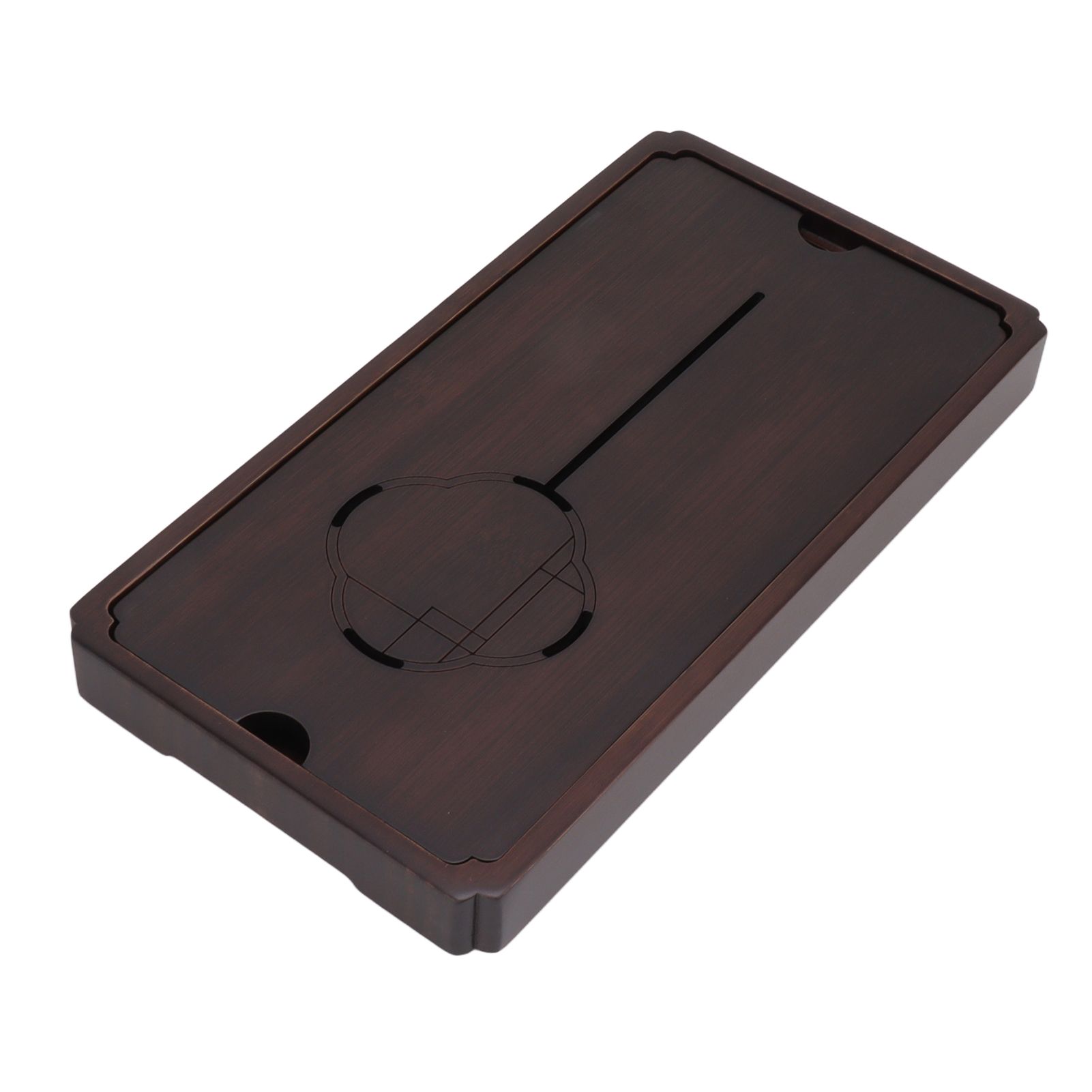 Chinese Water Storage Drainage Tea Tray Bamboo Simple Decorative Robust Household Tea Serving Tray Small Size - Image 5