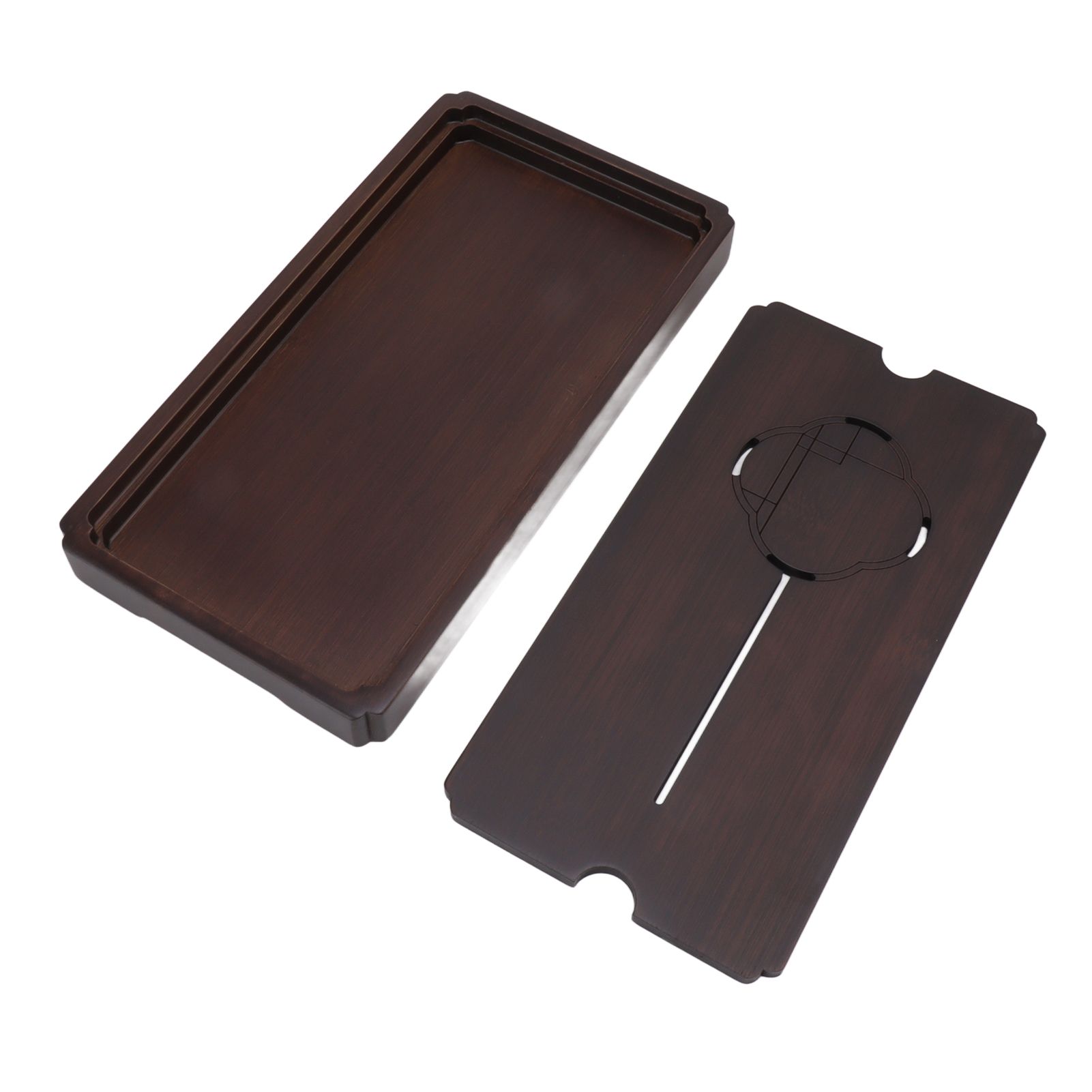Chinese Water Storage Drainage Tea Tray Bamboo Simple Decorative Robust Household Tea Serving Tray Small Size - Image 6