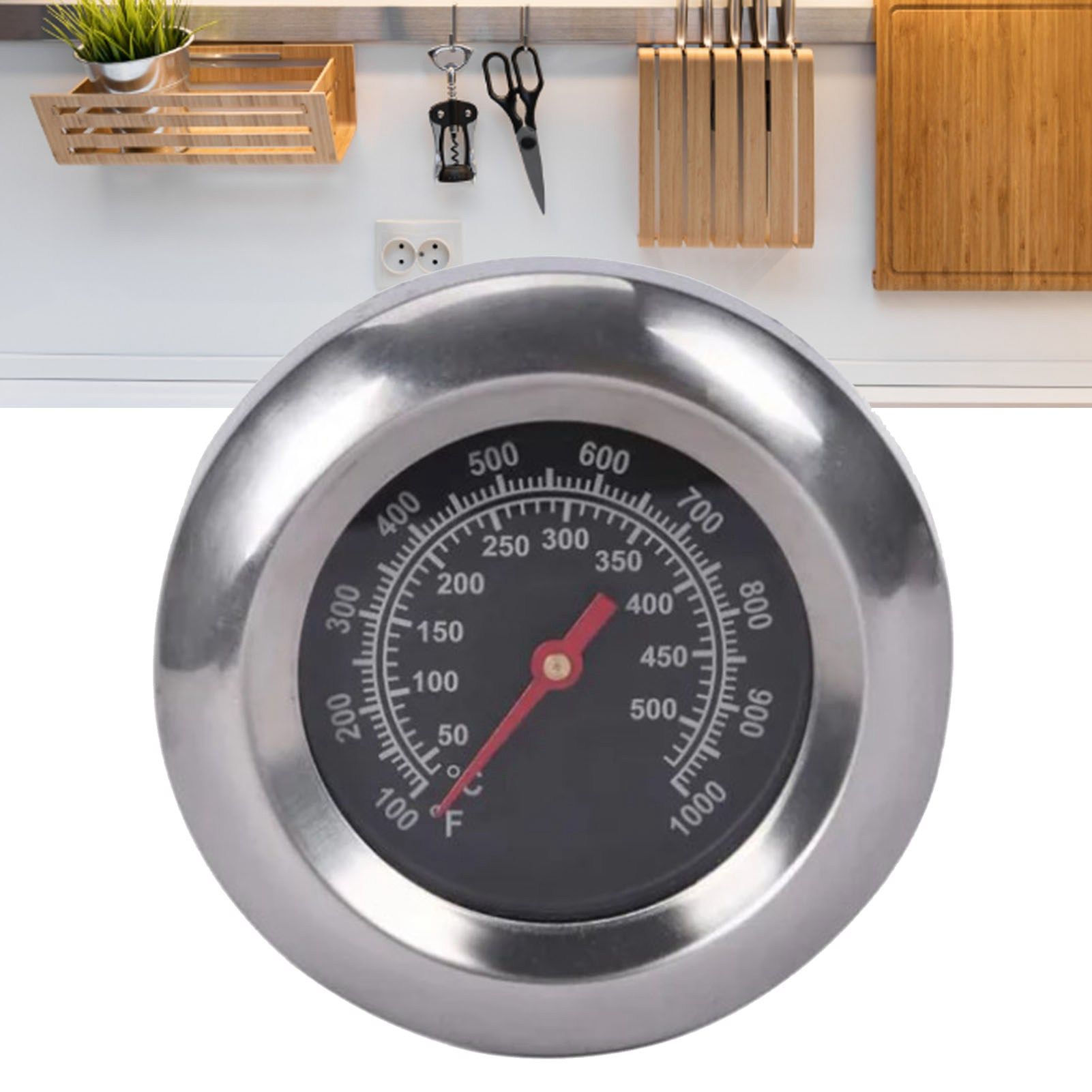 Grill Thermometer Alloy Steel High Accuracy M10 Thread Clear Scale Easy Assembly BBQ Thermometer for Kitchen Camping - Image 5