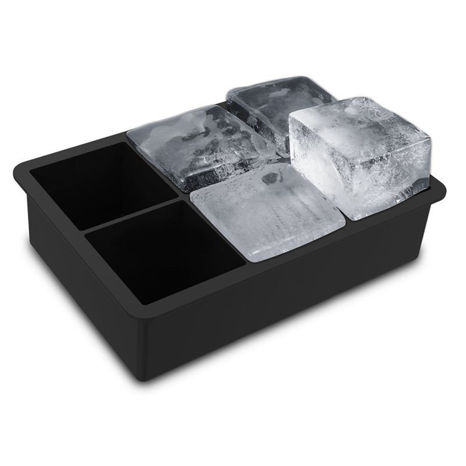 Ice Cube Tray 6 Grids Easy Release Silicone Square and Round with Lid Ice Cube Maker Mold for Freezer - Image 6