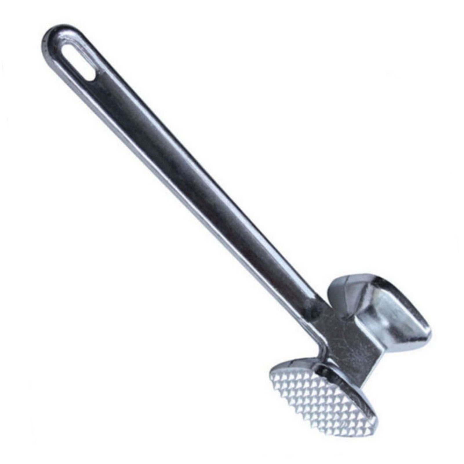 Meat Tenderizer Aluminium Alloy Round Silver Ergonomic Meat Mallet for Kitchen Steak - Image 4