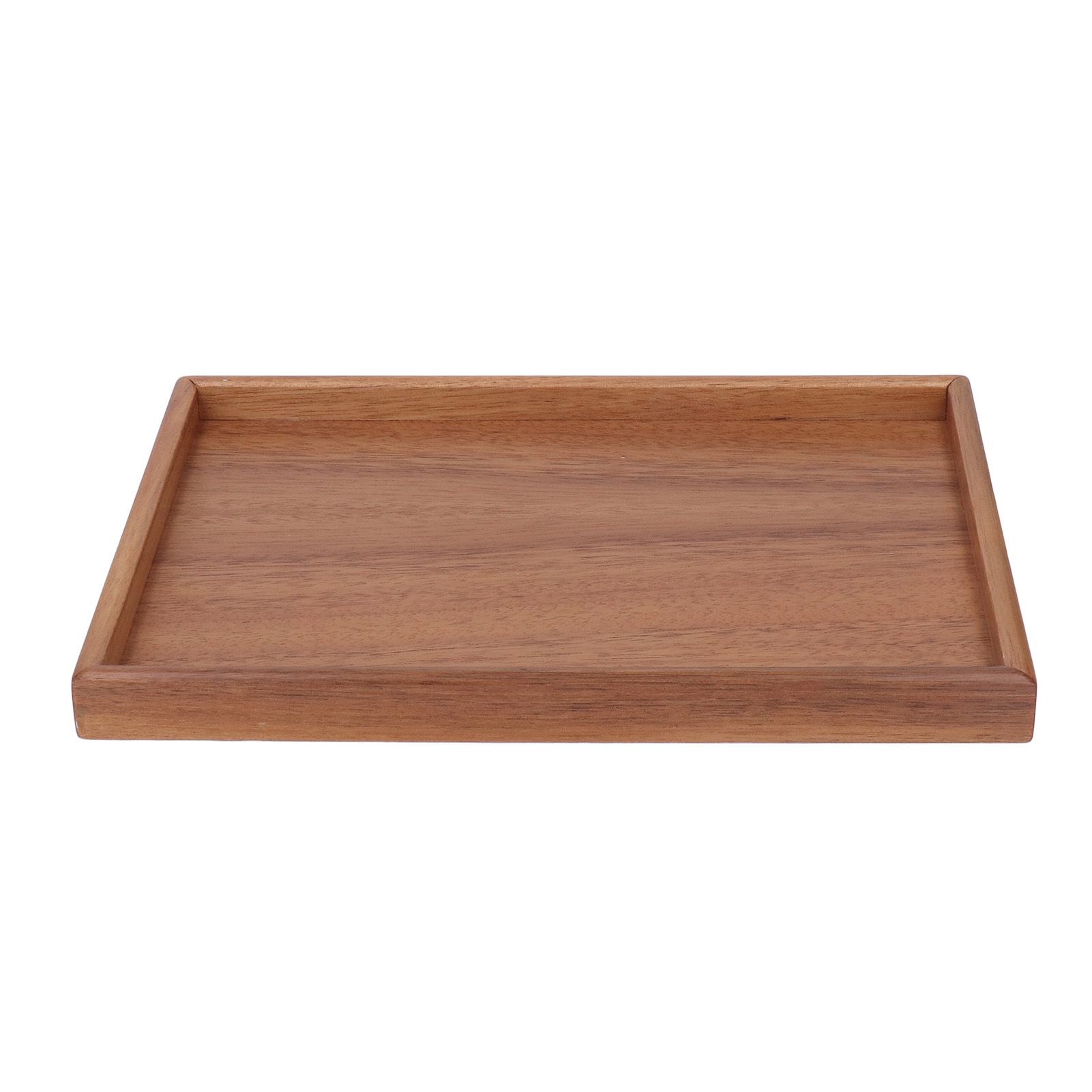 Bamboo Tea Serving Tray Multifunction Decorative Rectangle Bamboo Vanity Tray for Hotel Home Bathroom M - Image 3