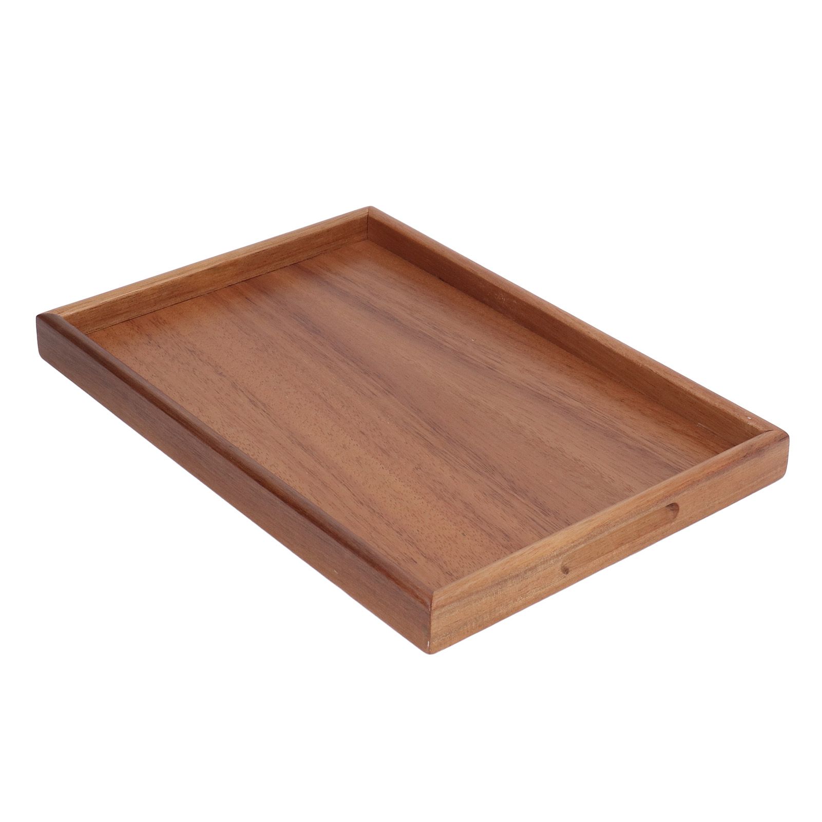 Bamboo Tea Serving Tray Multifunction Decorative Rectangle Bamboo Vanity Tray for Hotel Home Bathroom M - Image 4
