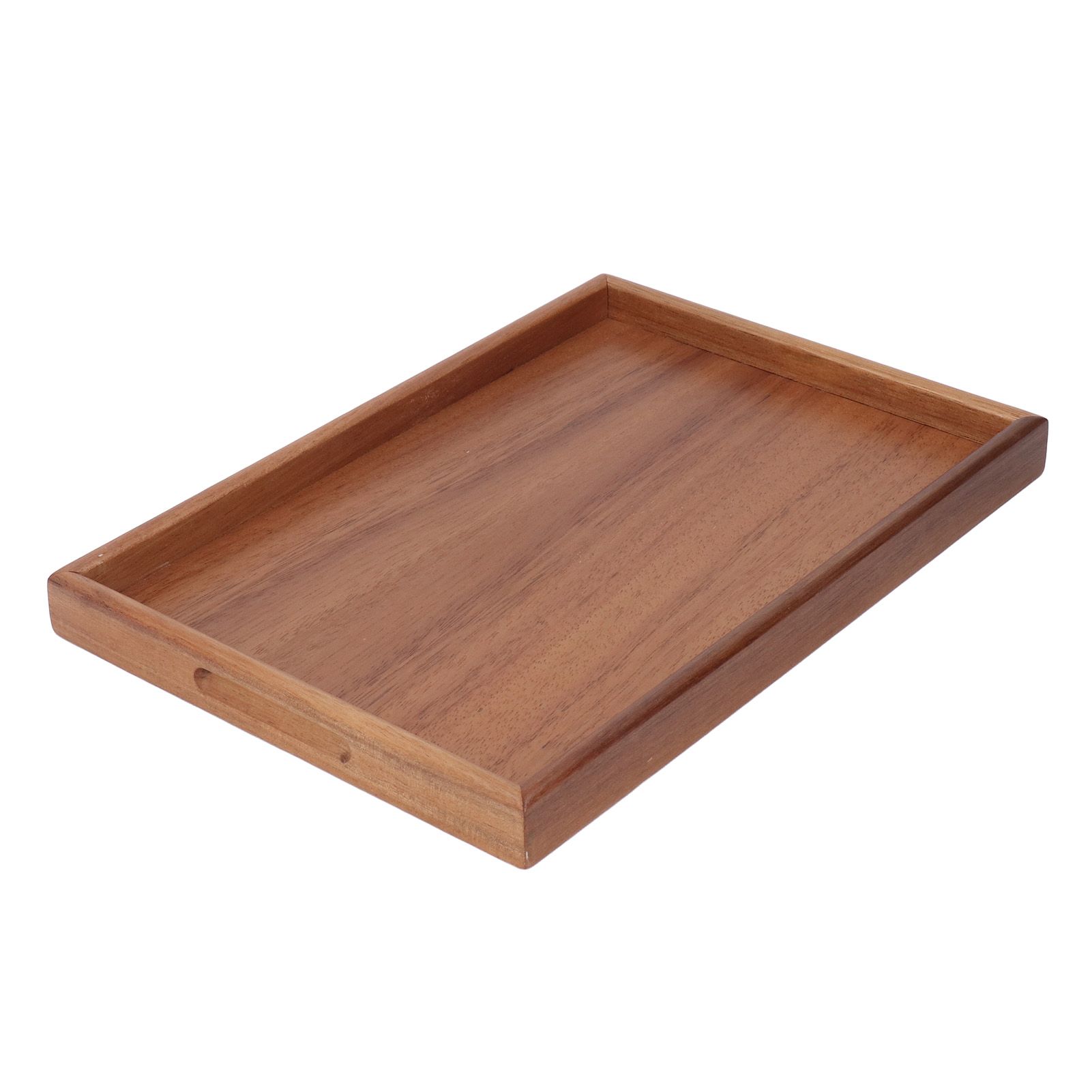 Bamboo Tea Serving Tray Multifunction Decorative Rectangle Bamboo Vanity Tray for Hotel Home Bathroom M - Image 5