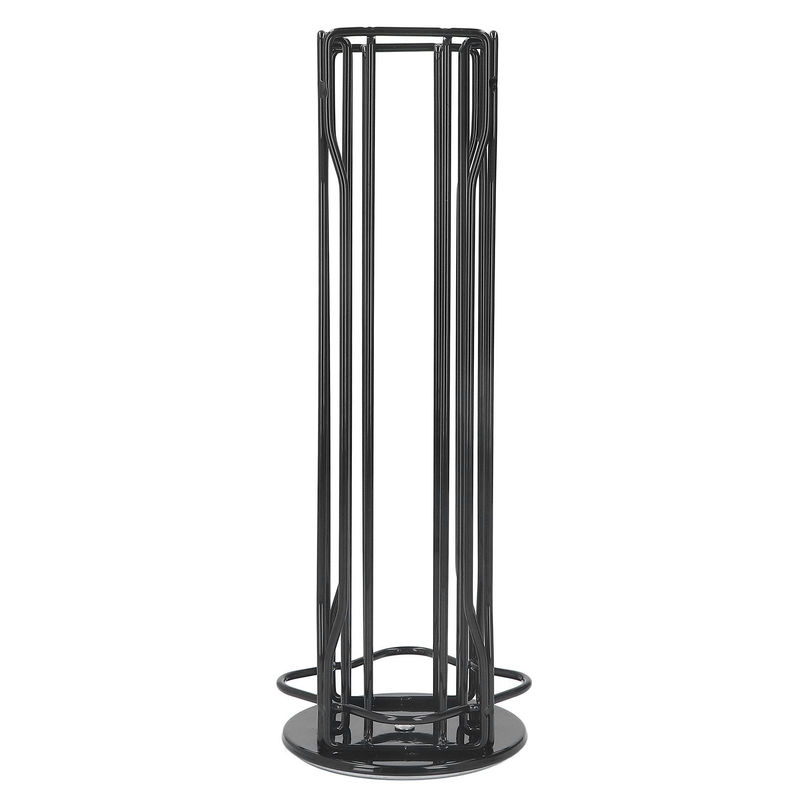 Coffee Capsule Stand 360° Rotation Anti Slip Thick Base Wrought Iron Capsule Pod Holder for Vertuoline 20pods Black - Image 1