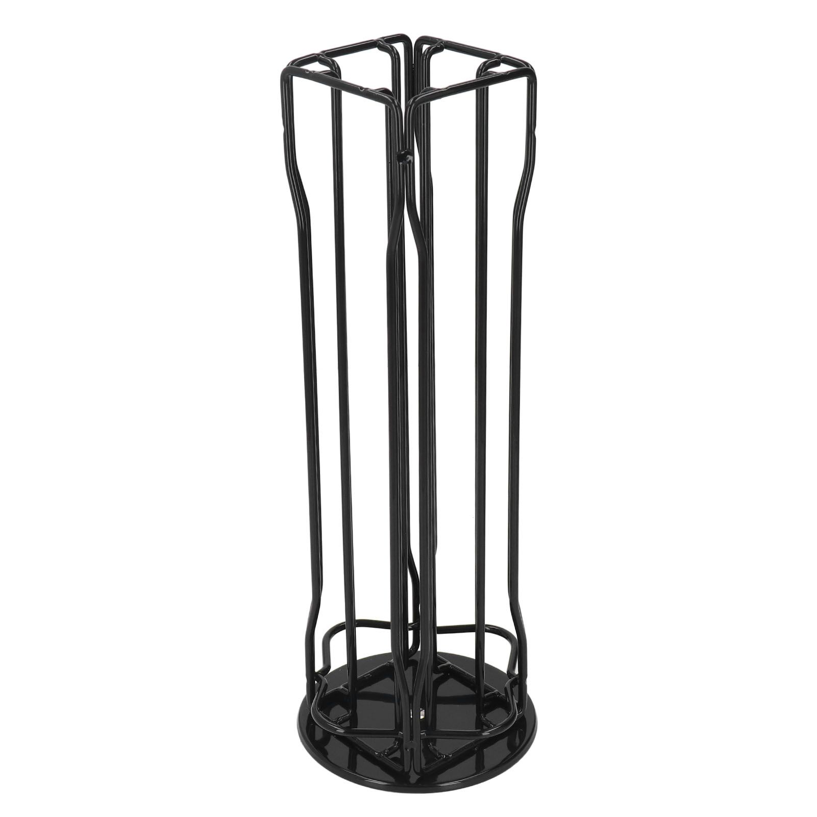 Coffee Capsule Stand 360° Rotation Anti Slip Thick Base Wrought Iron Capsule Pod Holder for Vertuoline 20pods Black - Image 2