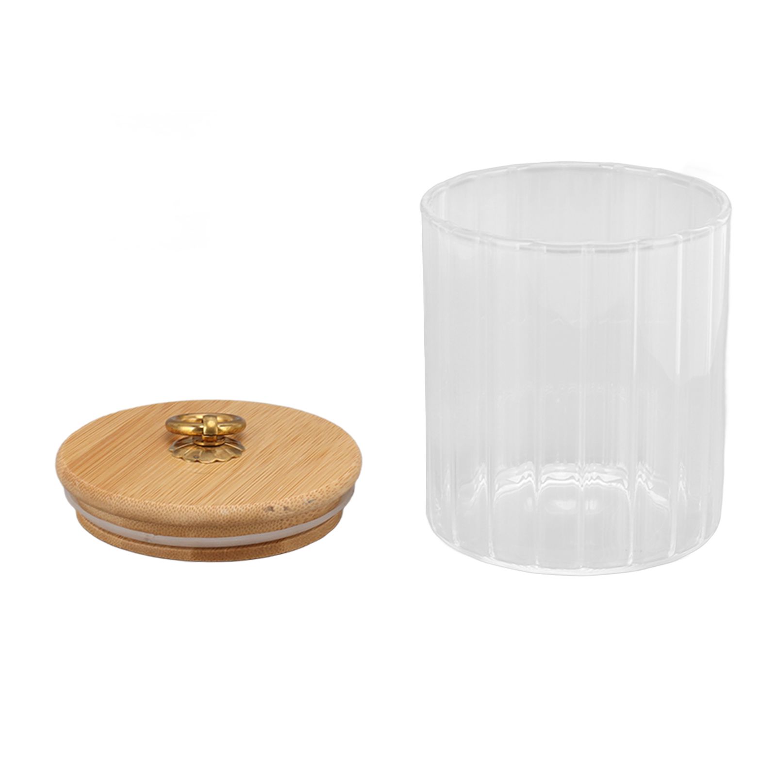 Food Storage Jar Clear Glass Canning Jar Moisture Proof with Sealed Lid for Tea Coffee Sugar Dried Fruit 500ml - Image 3