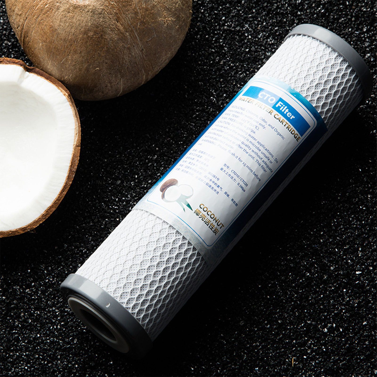 Water Filter Cartridge CTO Coconut Shell Activated Carbon Purifier Cartridge for 10in Filter - Image 4