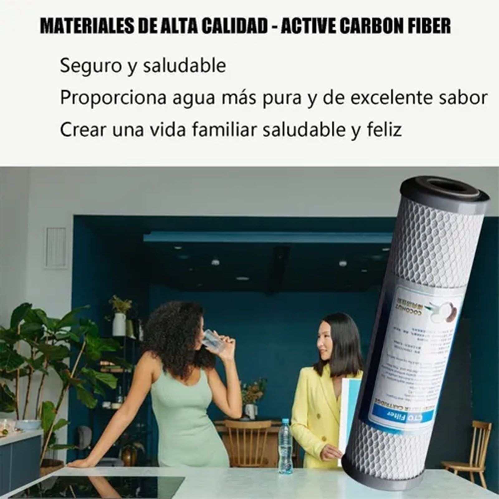 Water Filter Cartridge CTO Coconut Shell Activated Carbon Purifier Cartridge for 10in Filter - Image 8