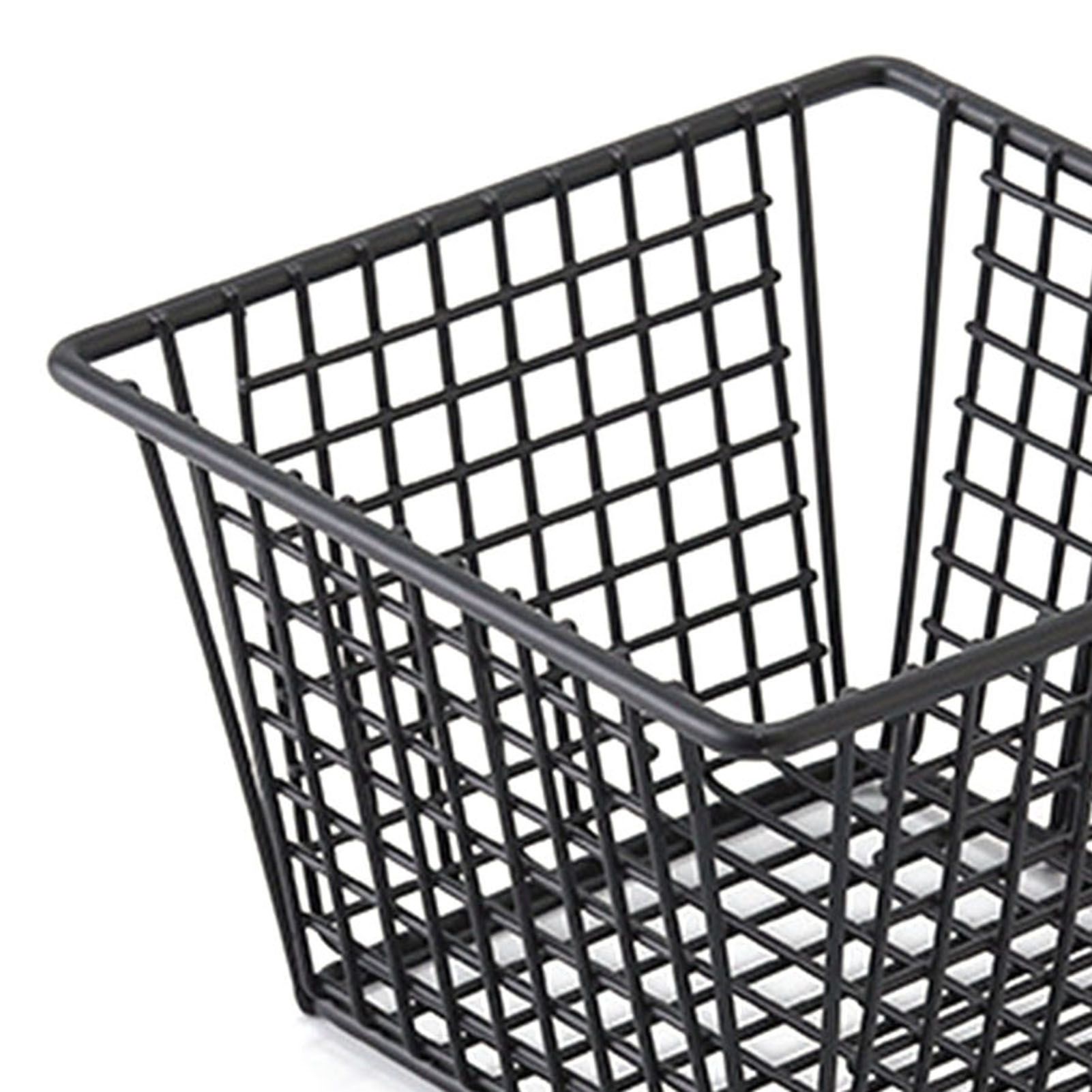 Fryer Basket Iron French Fry Holder Frying Strainer with Handle for Restaurant Home Black - Image 7