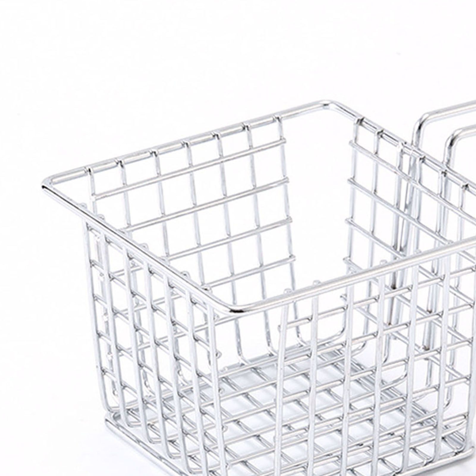 Fryer Basket Iron French Fry Holder Frying Strainer with Handle for Restaurant Home Electroplating Color - Image 7