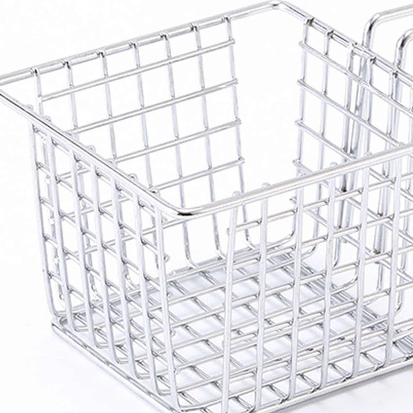 Fryer Basket Iron French Fry Holder Frying Strainer with Handle for Restaurant Home Electroplating Color - Image 8