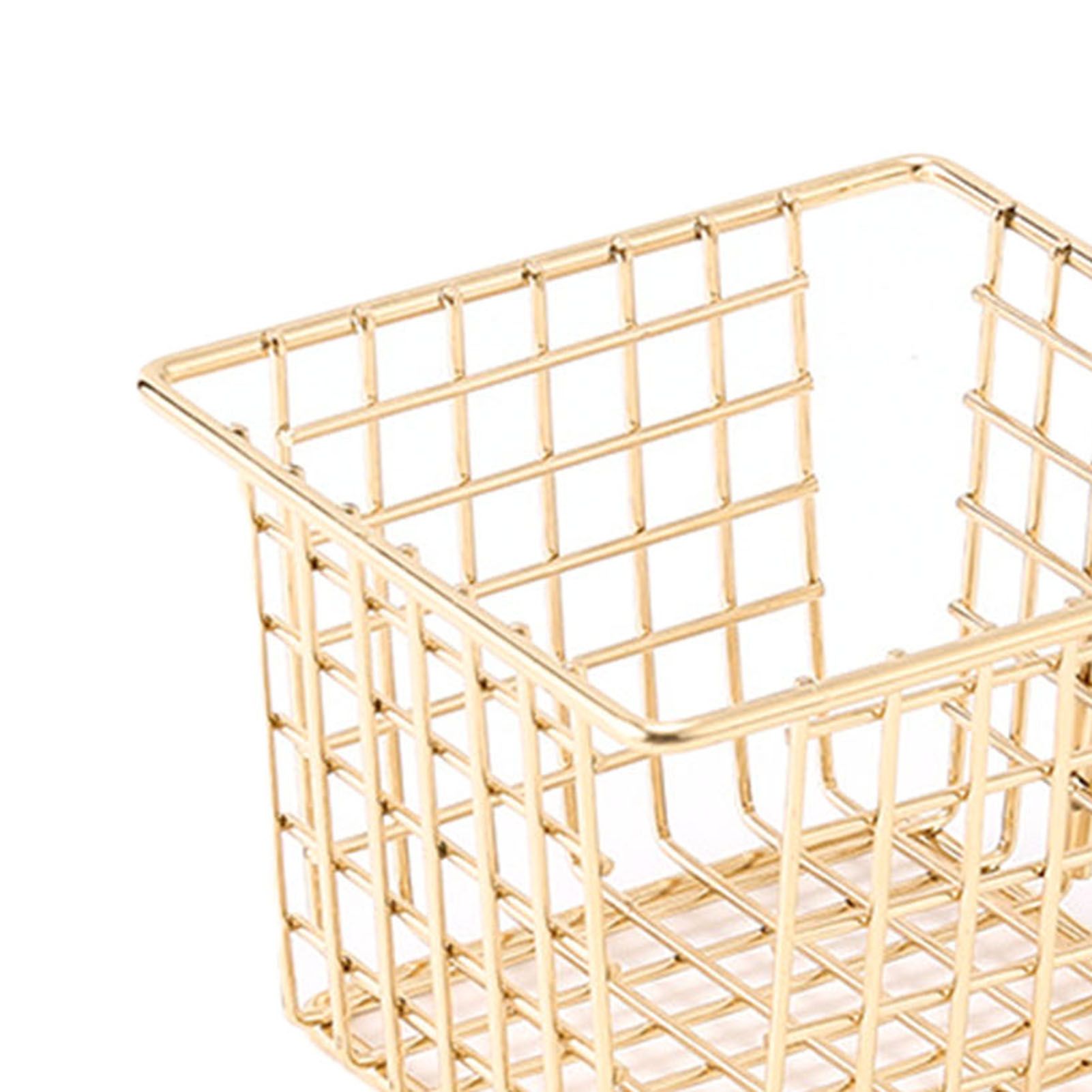 Fryer Basket Iron French Fry Holder Frying Strainer with Handle for Restaurant Home Imitation Gold - Image 7