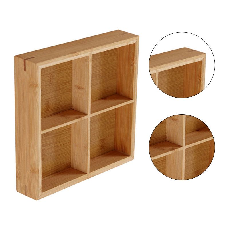 Divided Wooden Tray Multi Compartments Serving Tray for Hot Pot Restaurants Sushi Plate 4 Compartments - Image 5
