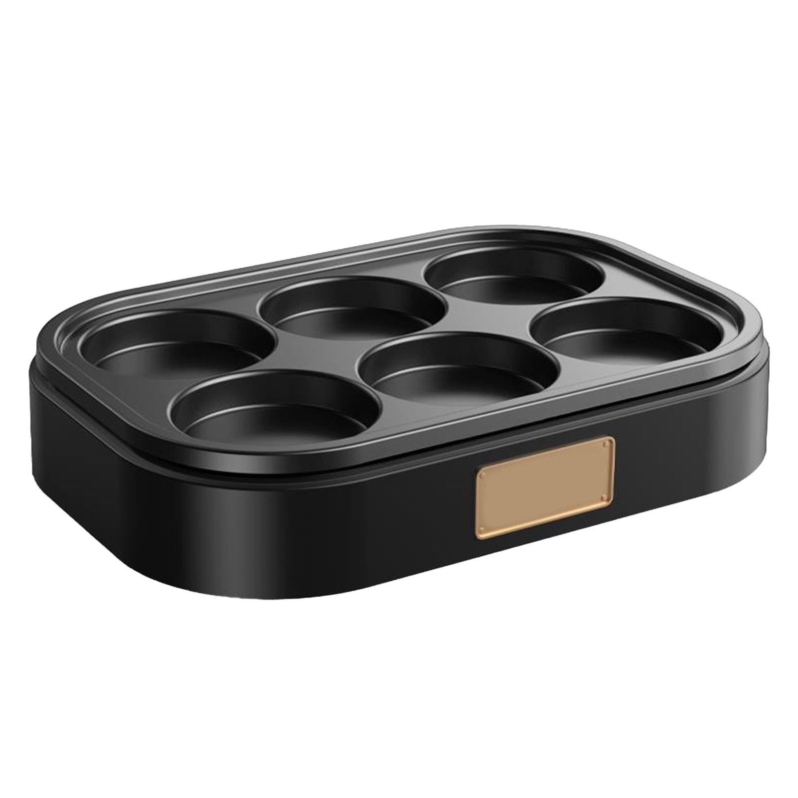6 Hole Egg Frying Pan Nonstick Breakfast Pot Multifunctional Breakfast Maker Hamburger Machine Without Pot Cover - Image 1