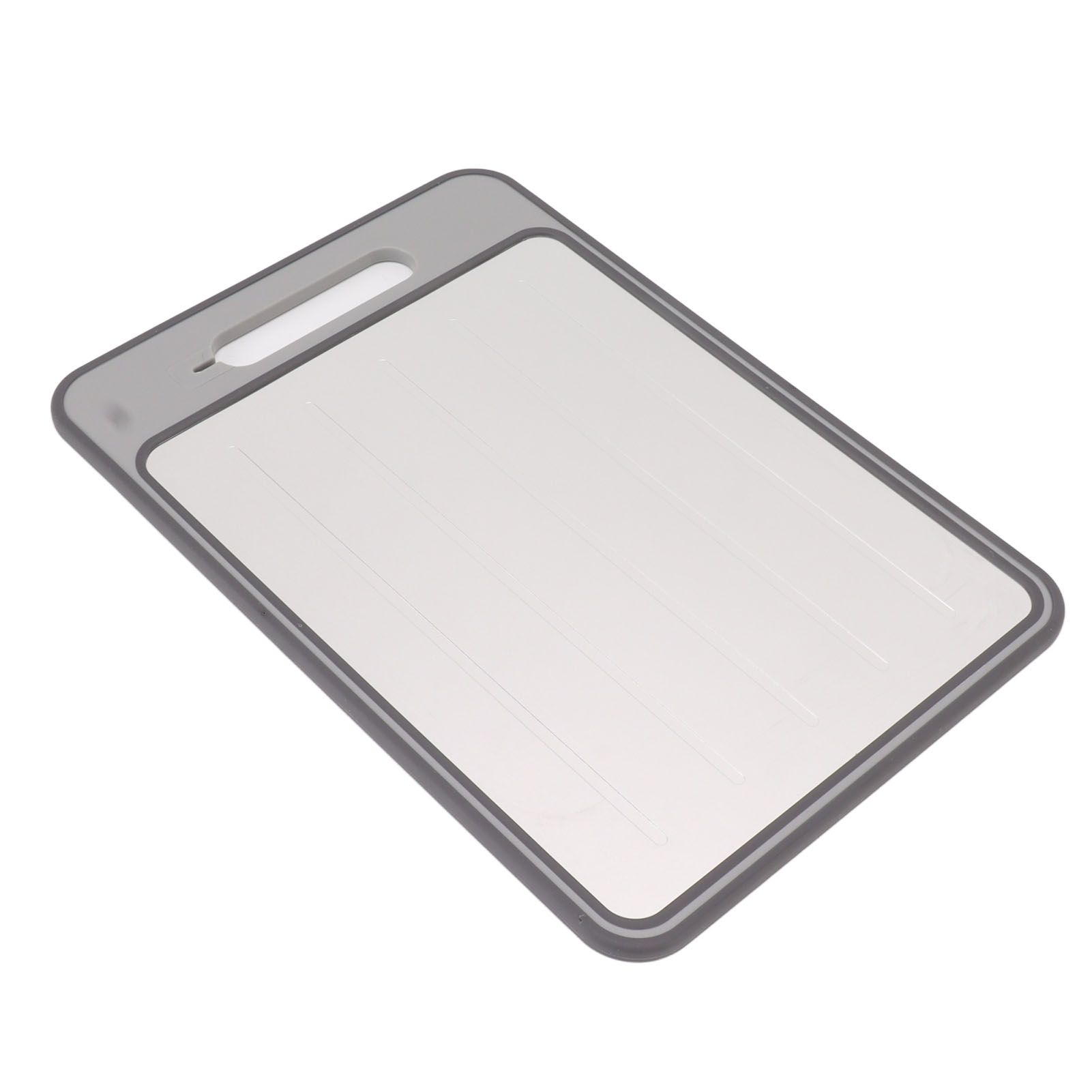 Defrosting Tray Double Sided Grinding Thawing Cutting Board with Sharpener for Frozen Meat Grey - Image 5