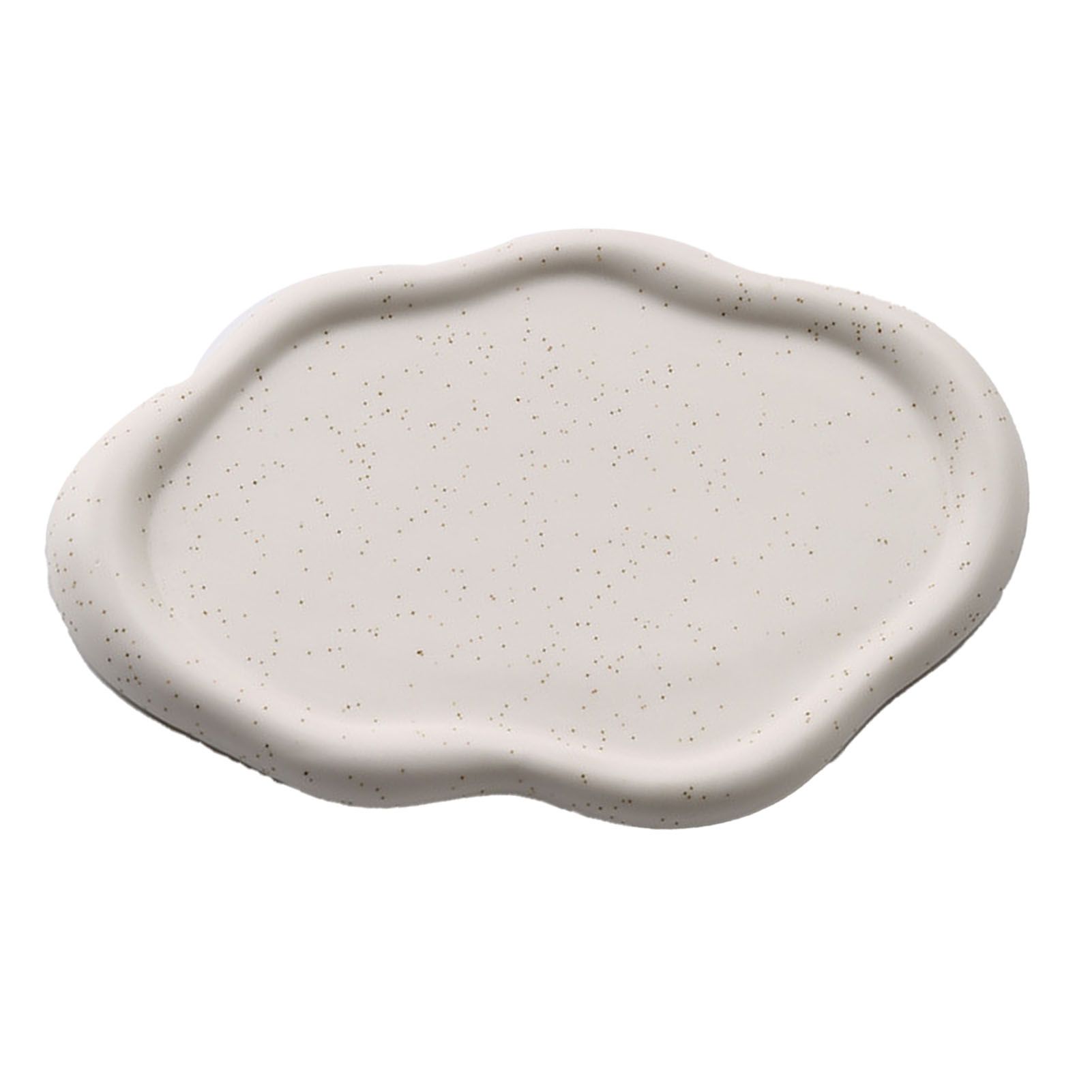 Jewelry Plate Ceramic Glossy Appearance Simple Modern Stylish Storage Tray for Home Gift White Oval - Image 4
