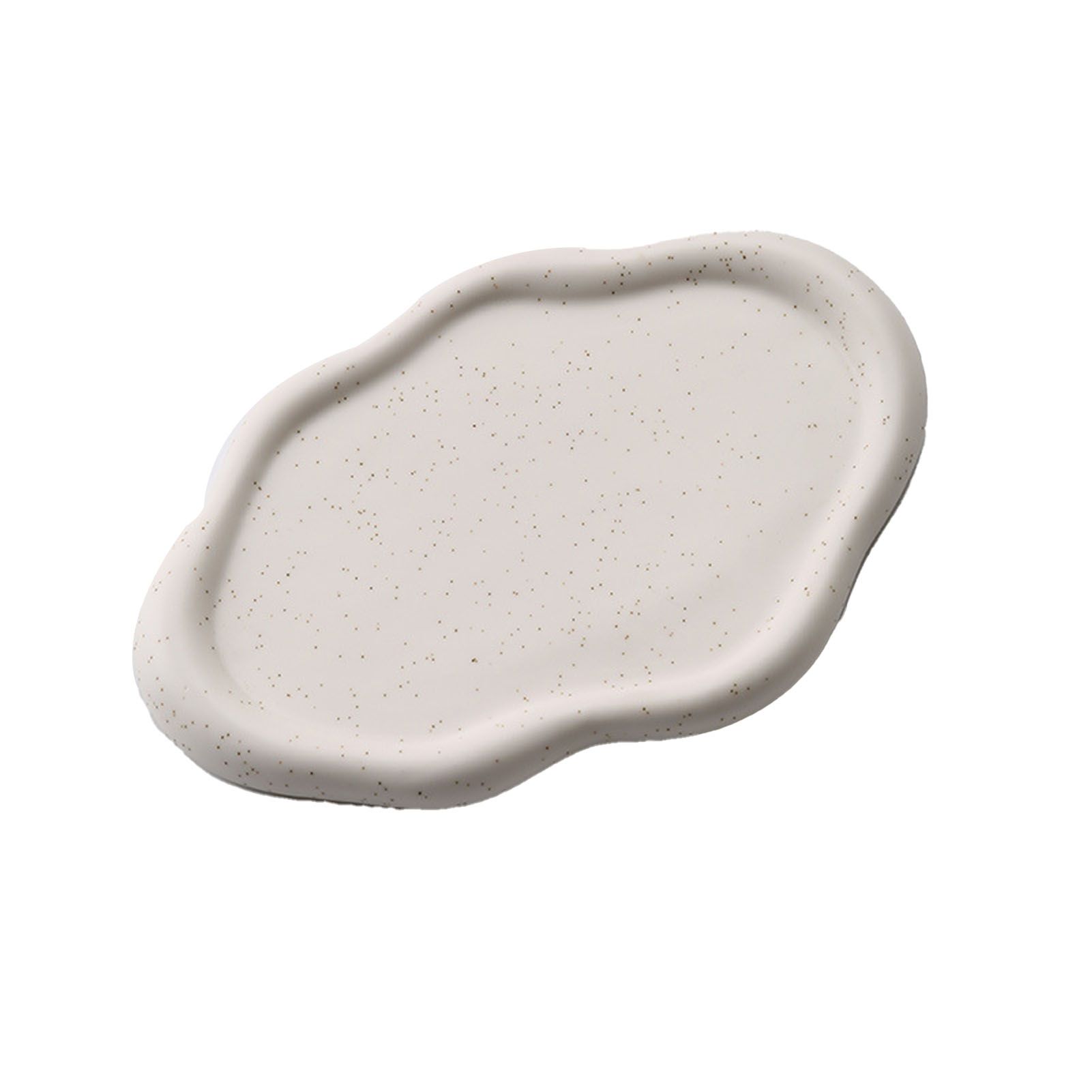 Jewelry Plate Ceramic Glossy Appearance Simple Modern Stylish Storage Tray for Home Gift White Oval - Image 8