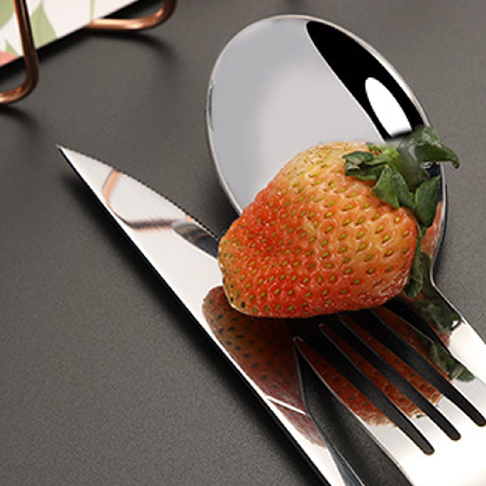 Tableware Cutlery Set Stainless Steel Dinner Knives Forks Spoons Eating Utensils High Hardness Flatware Set Black Handle - Image 8