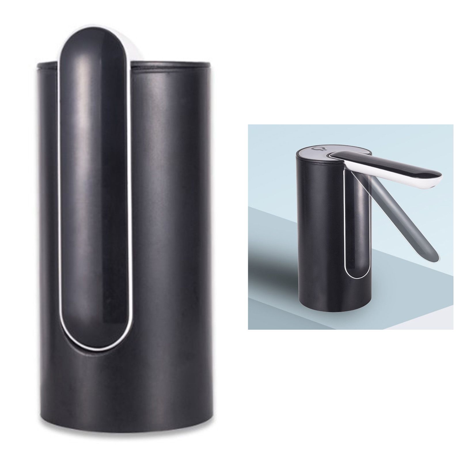 Water Bottle Dispenser Foldable USB Rechargeable Automatic Portable Electric Water Dispenser Pump Black 4W - Image 2