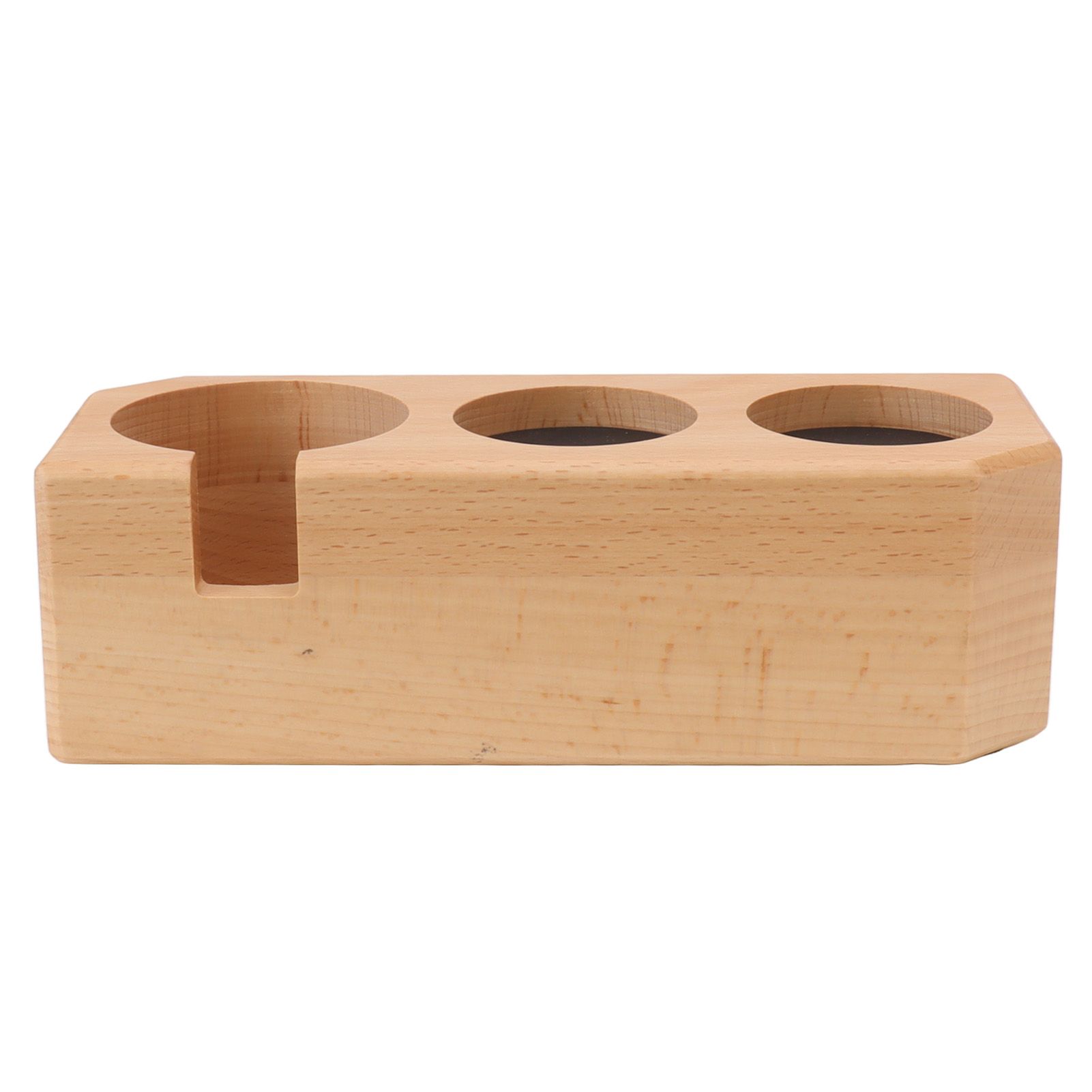 Tamping Station Beech Wood Tamper Mat Stand with Anti Slip Pad for Coffee Bar Accessories L - Image 1