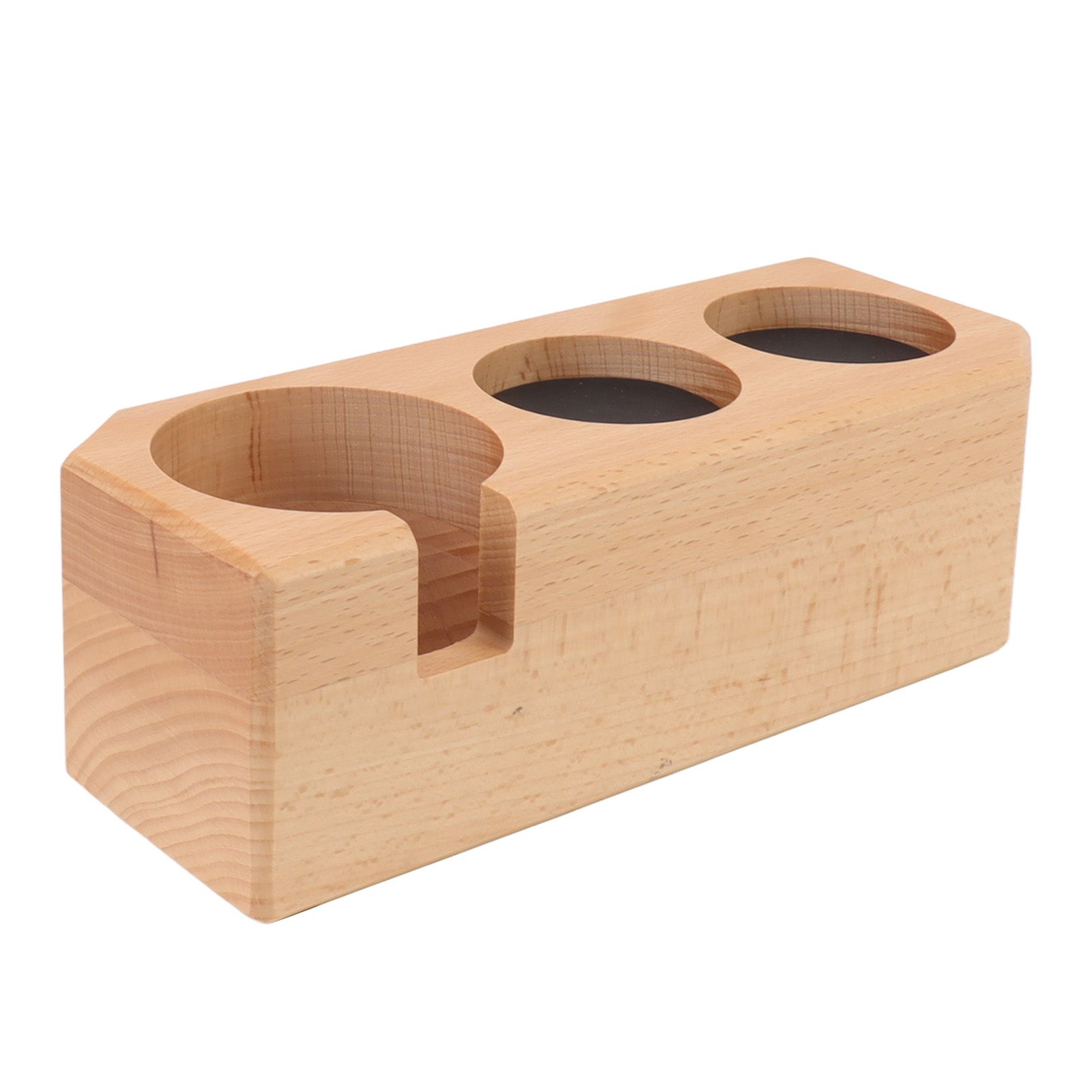 Tamping Station Beech Wood Tamper Mat Stand with Anti Slip Pad for Coffee Bar Accessories L - Image 2