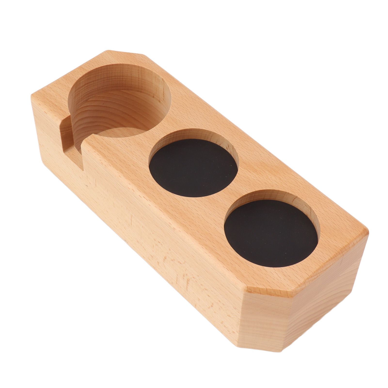 Tamping Station Beech Wood Tamper Mat Stand with Anti Slip Pad for Coffee Bar Accessories L - Image 6