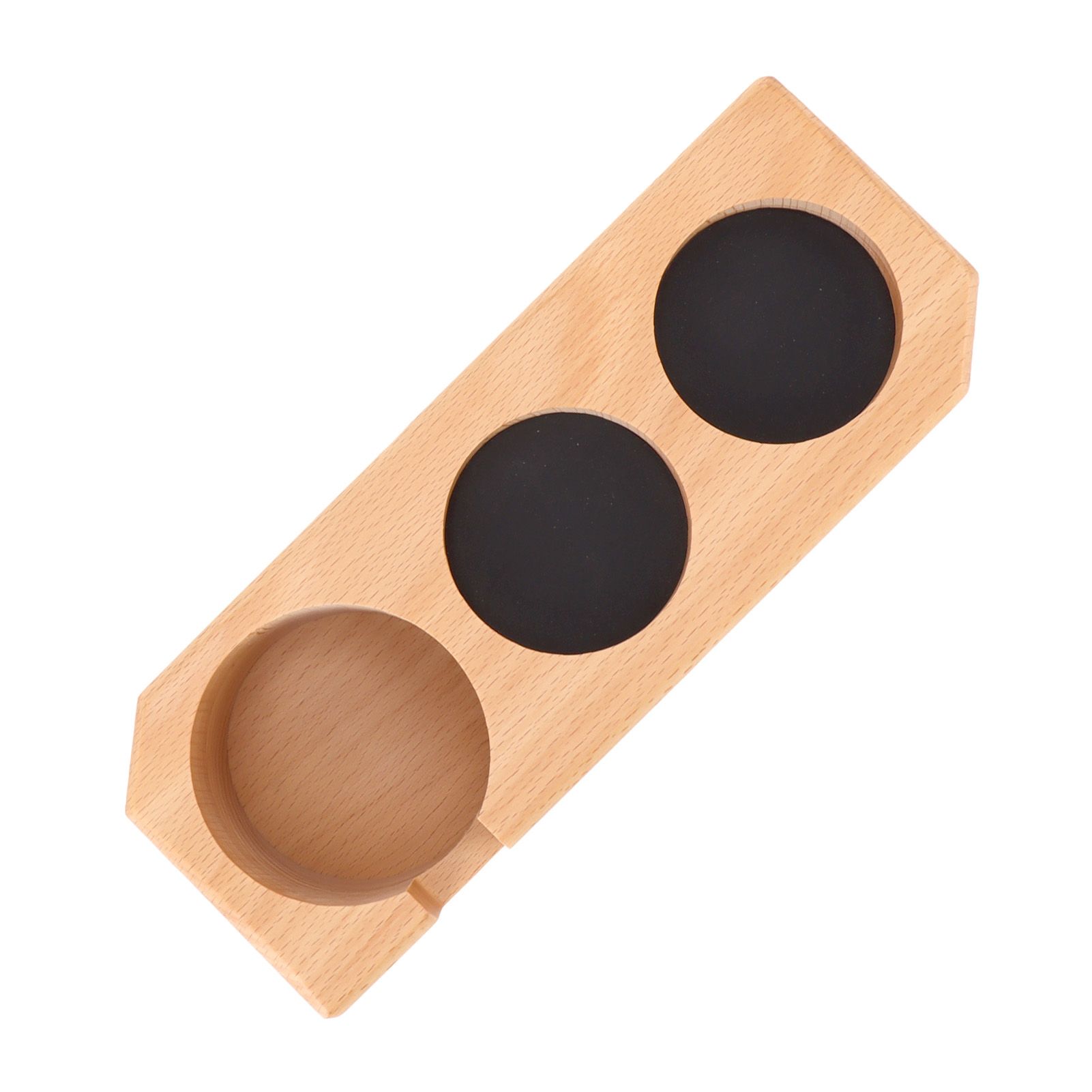 Tamping Station Beech Wood Tamper Mat Stand with Anti Slip Pad for Coffee Bar Accessories L - Image 8