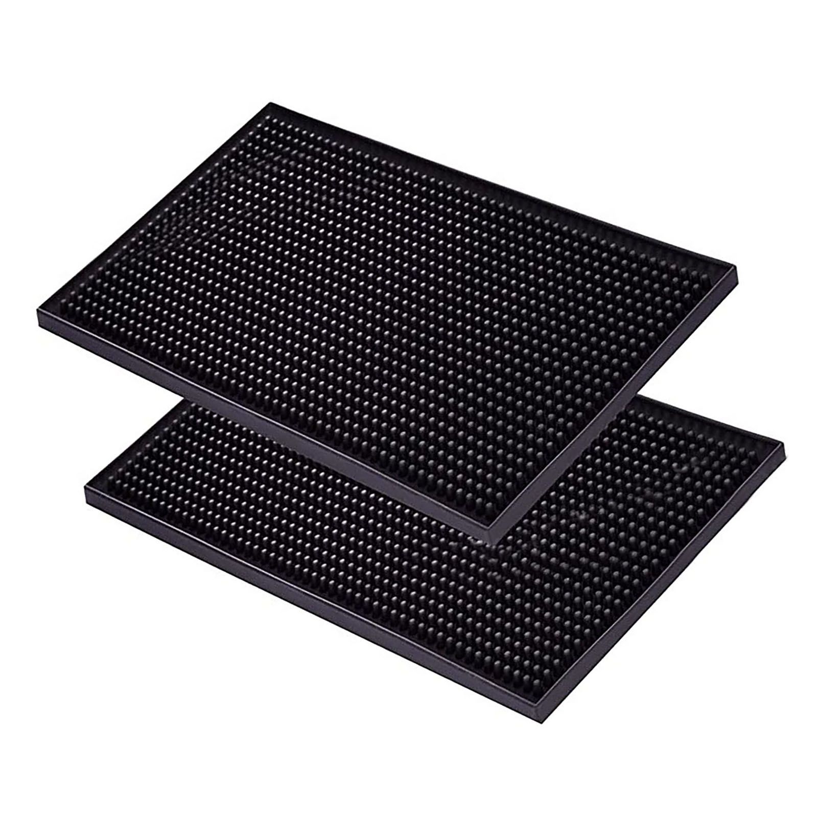 Bar Mat PVC Heat Insulation Drain Pad Black Bar Countertop Spill Mat for Bar Kitchen Restaurant Hotel - Image 4