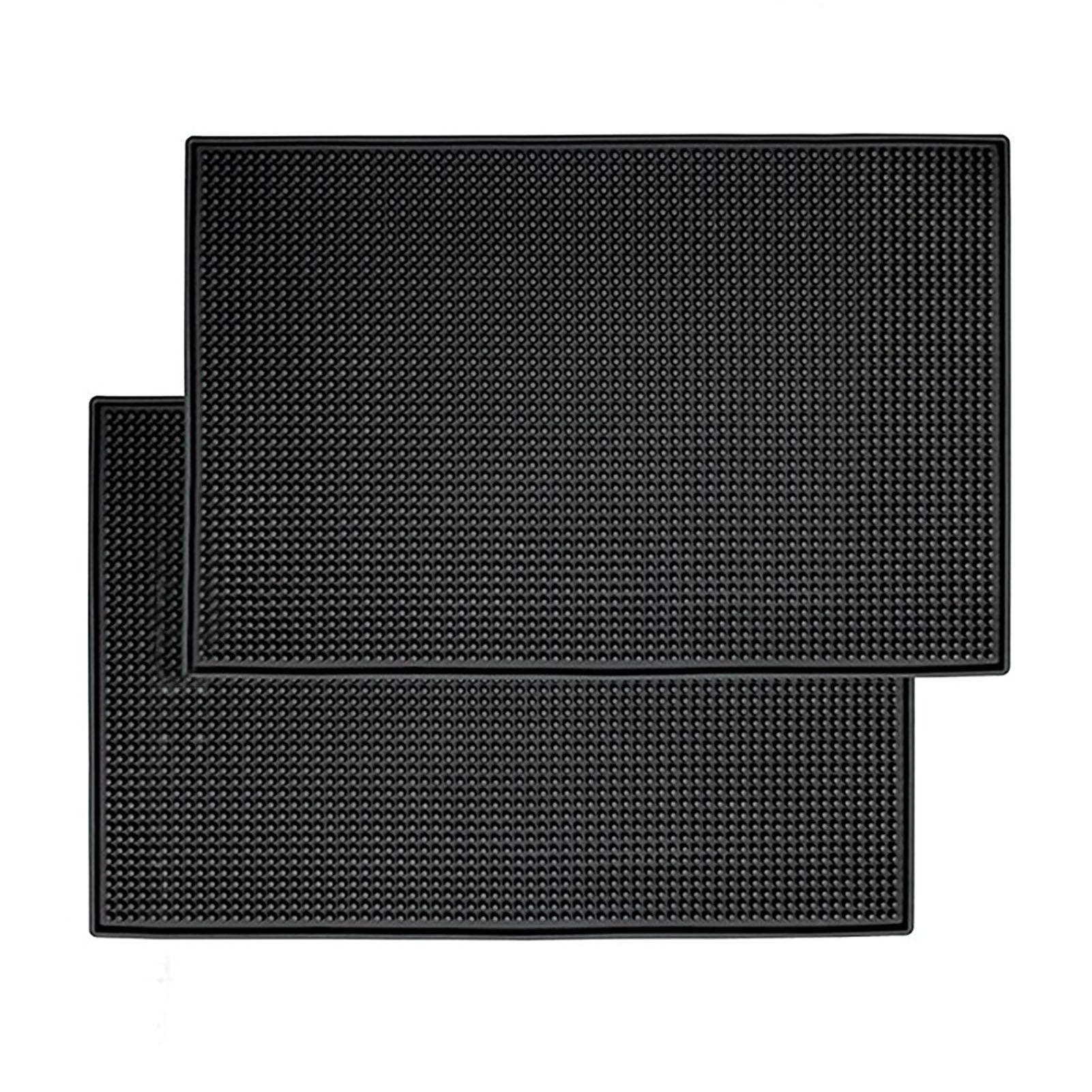 Bar Mat PVC Heat Insulation Drain Pad Black Bar Countertop Spill Mat for Bar Kitchen Restaurant Hotel - Image 5