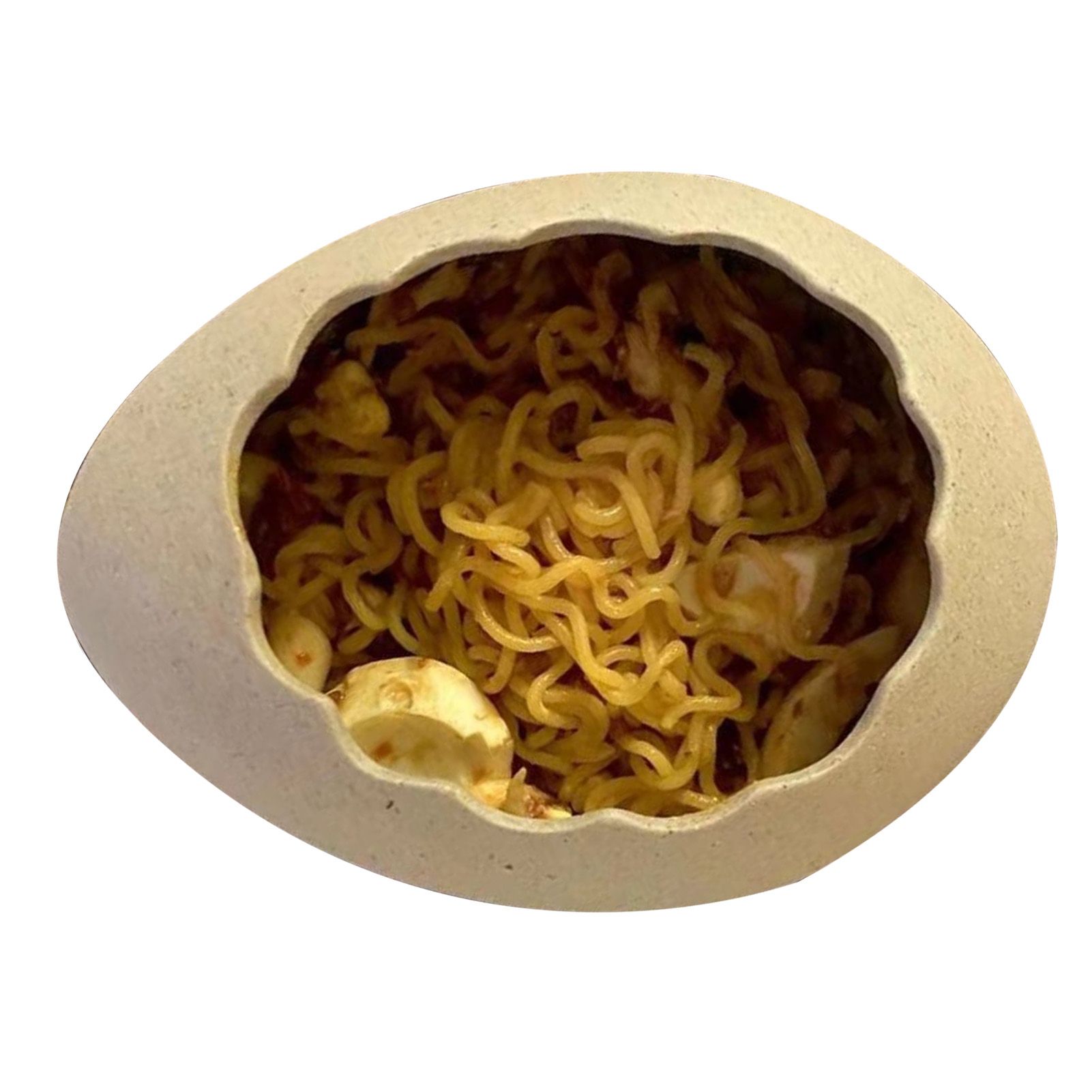 Egg Shell Bowl Ceramic Lifelike Decorative Toxic Free Noodle Dessert Bowl for Home Restaurant - Image 3