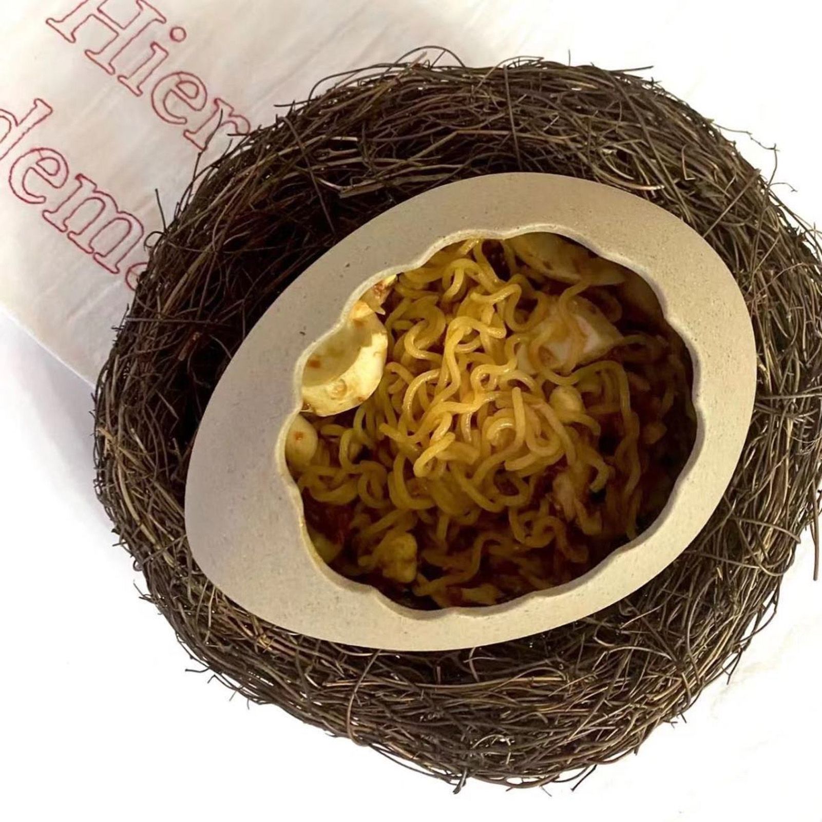 Egg Shell Bowl Ceramic Lifelike Decorative Toxic Free Noodle Dessert Bowl for Home Restaurant - Image 5