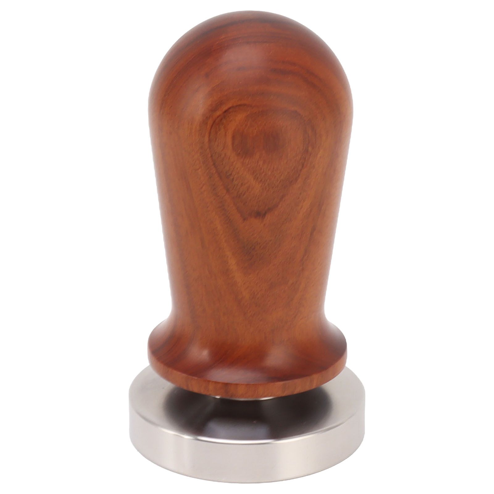 Coffee Tamper with Flat Stainless Steel Base Wooden Handle Coffee Powder Press Tamping Tool 51mm / 2in - Image 2