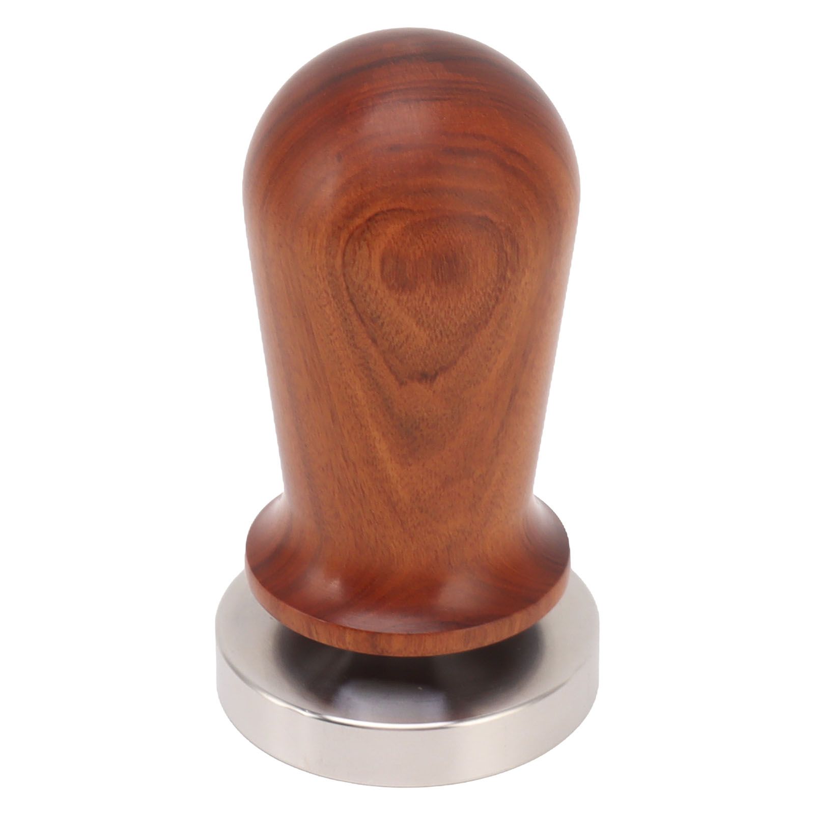Coffee Tamper with Flat Stainless Steel Base Wooden Handle Coffee Powder Press Tamping Tool 51mm / 2in - Image 3